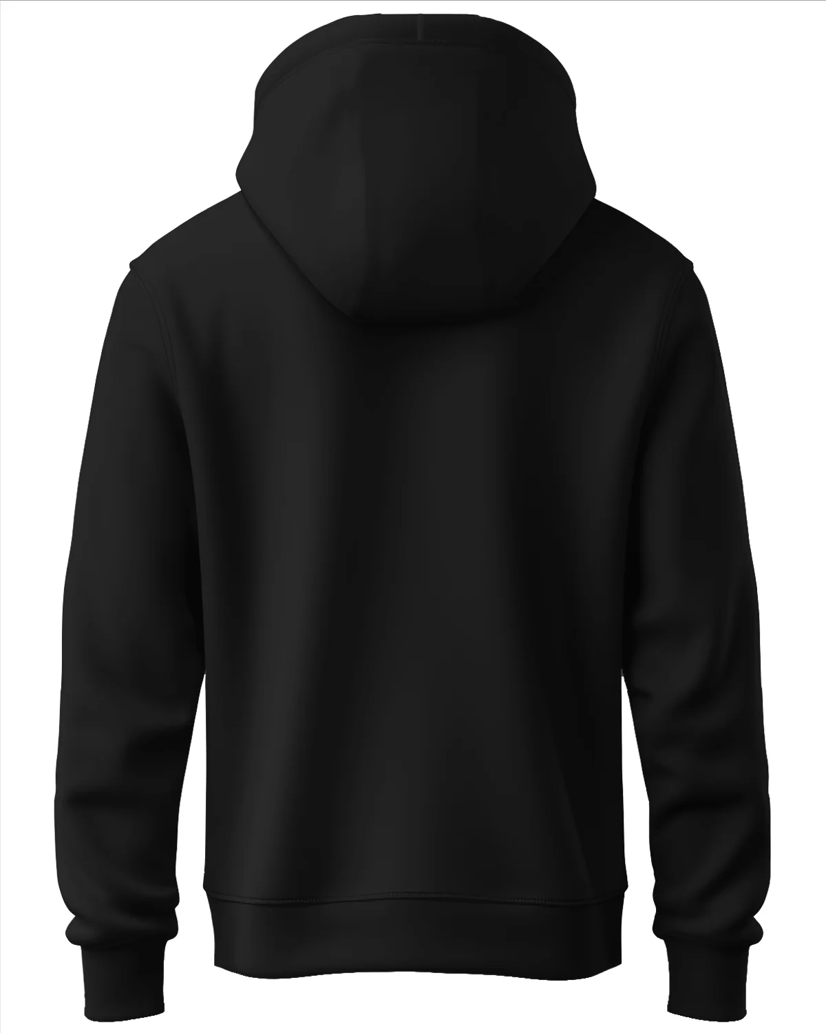 Men Black Printed Hoodie - Image 4