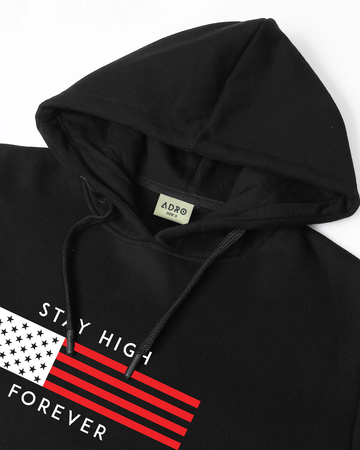 Men Black Printed Hoodie - Image 6