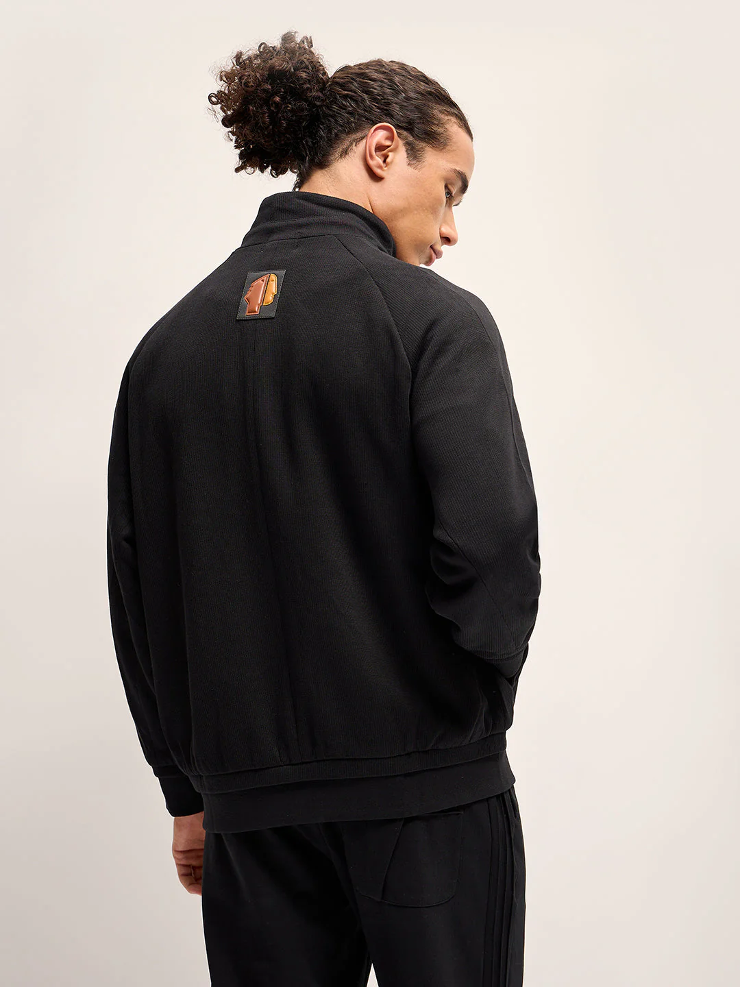 Men Black Regular Fit Casual Jacket - Image 2