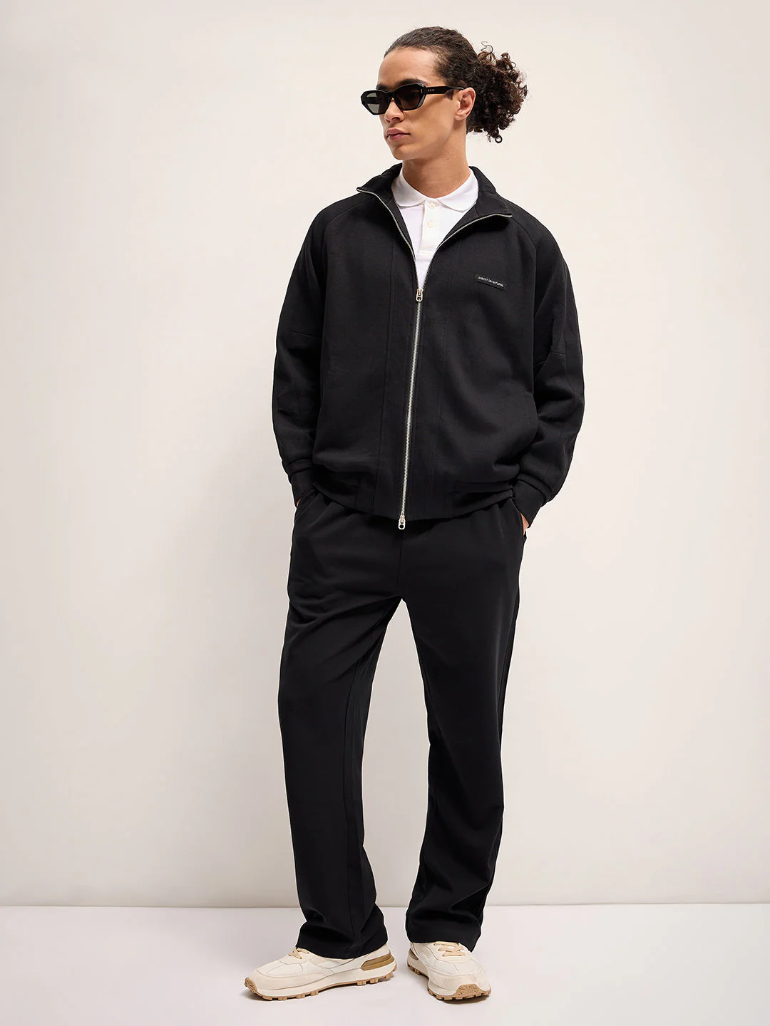 Men Black Regular Fit Casual Jacket - Image 4