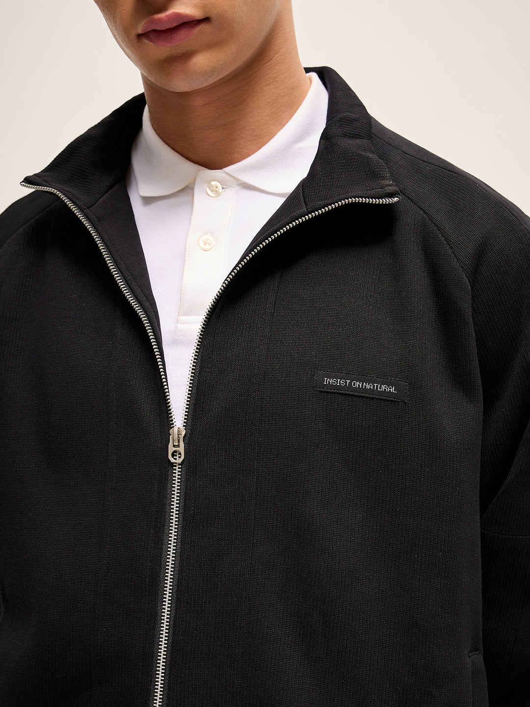 Men Black Regular Fit Casual Jacket - Image 5