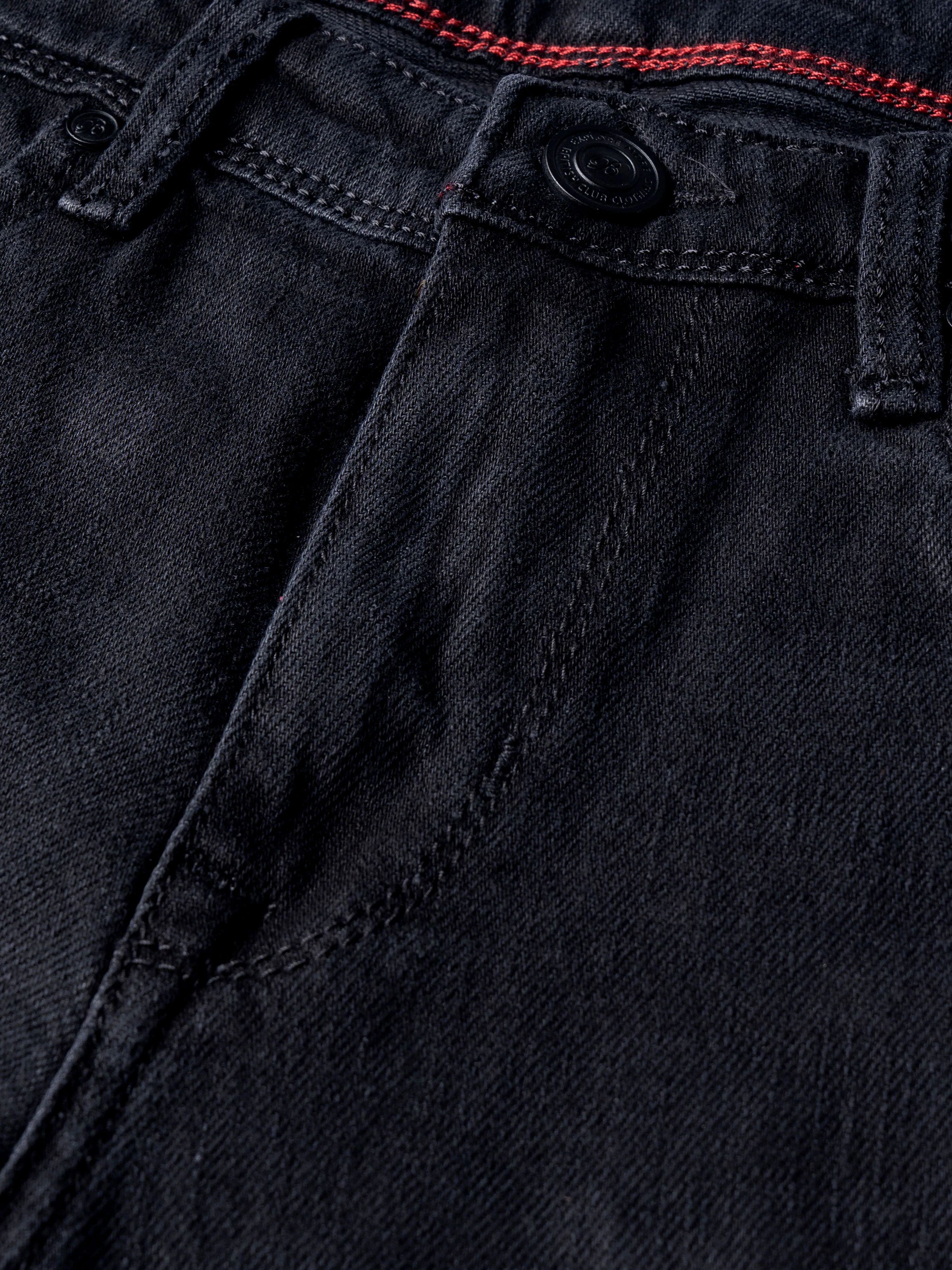 Men Black Regular Fit Jeans - Image 11