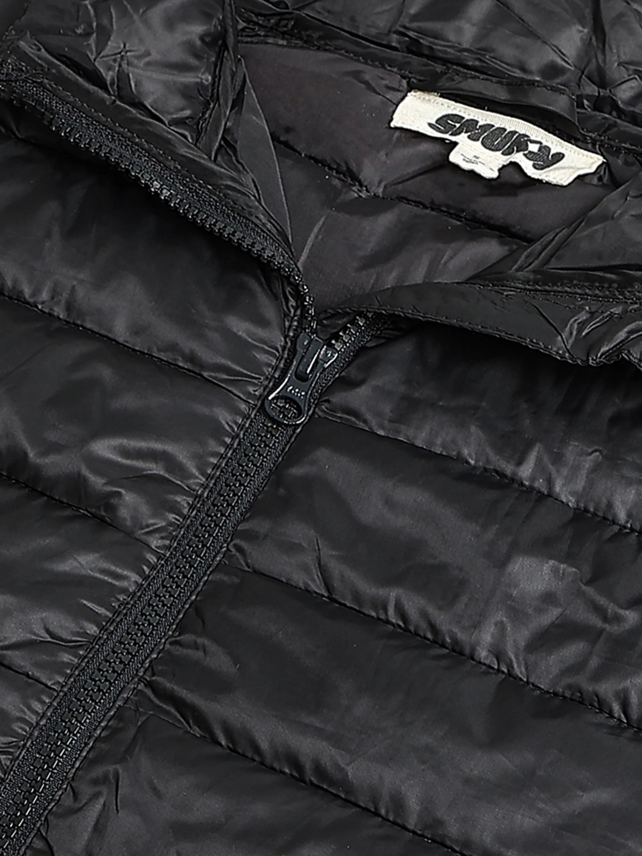 Men Black Puffer Jacket - Image 4