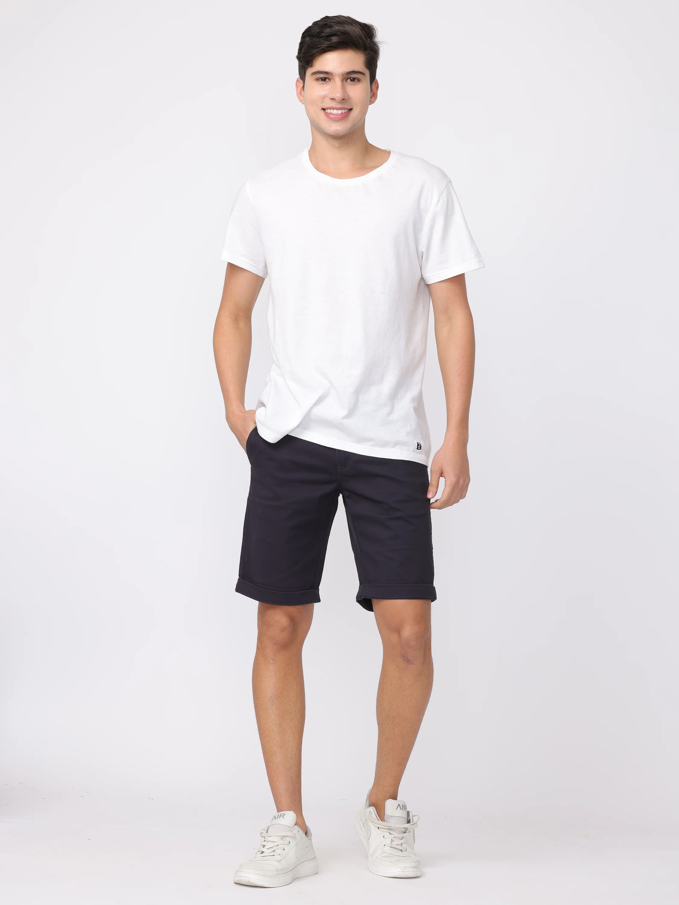 Men Black Regular Fit Shorts - Image 2