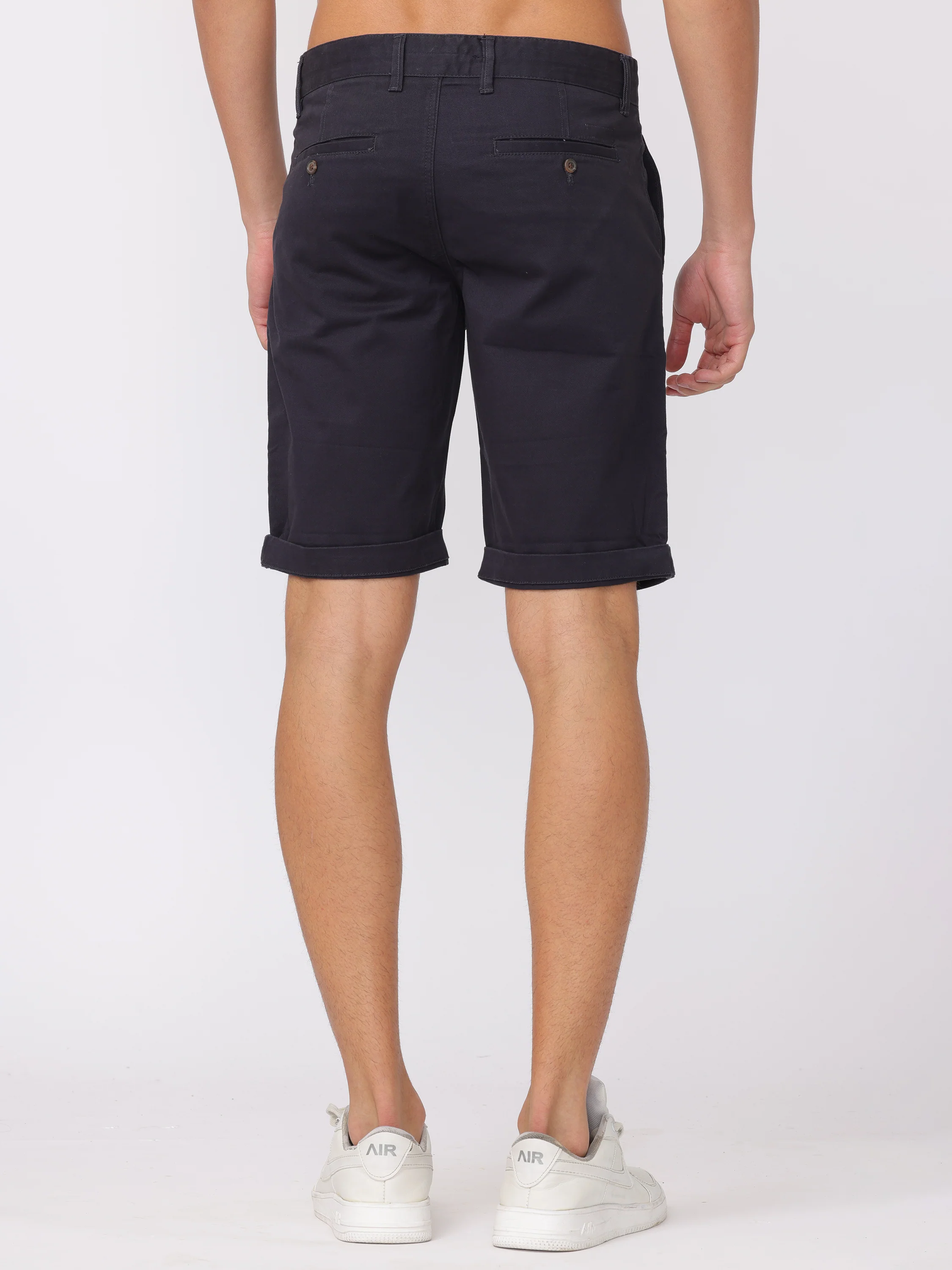 Men Black Regular Fit Shorts - Image 4