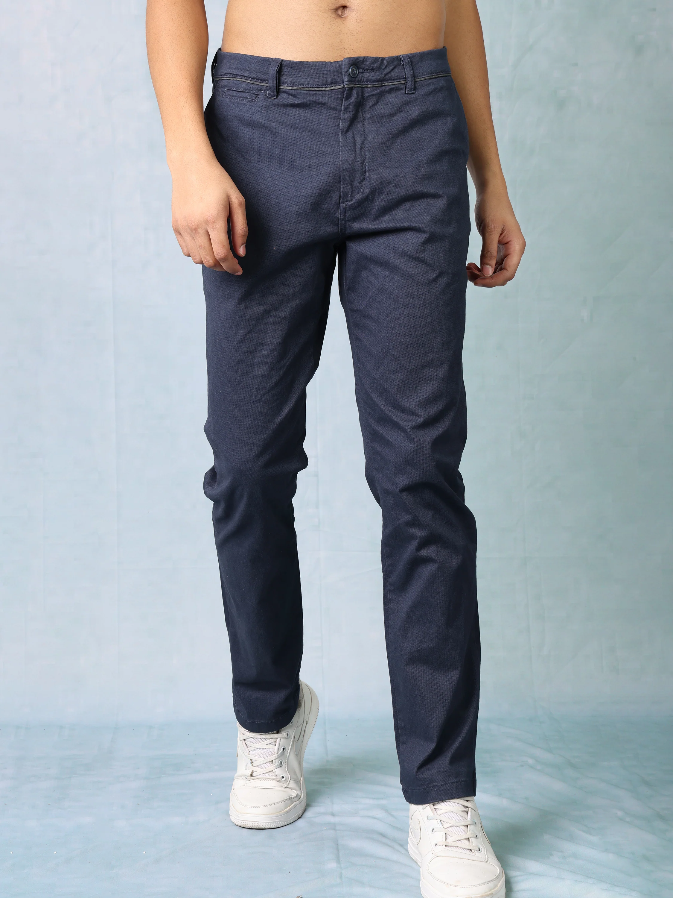 Men Black Regular Fit Trouser - Image 3