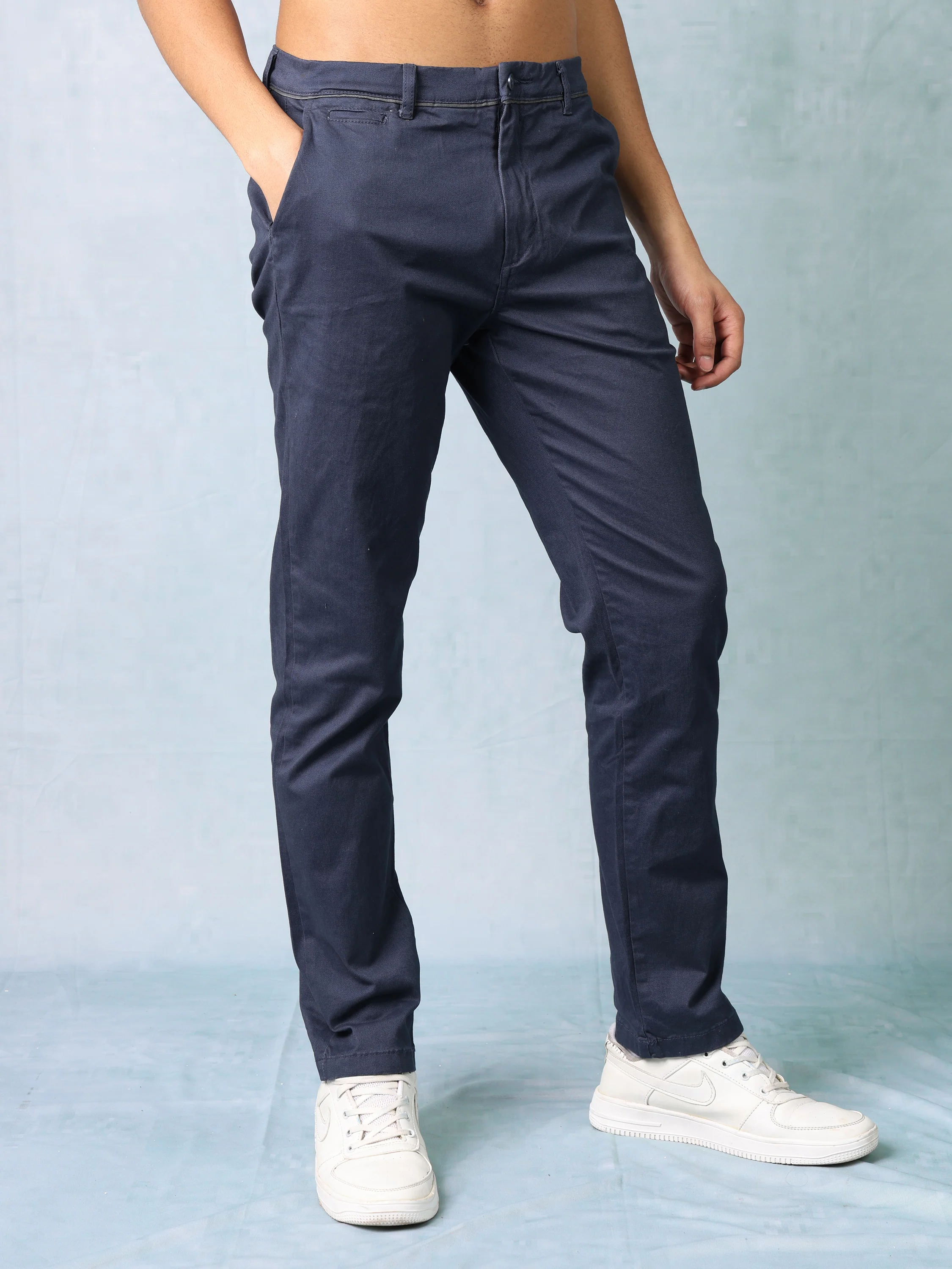Men Black Regular Fit Trouser - Image 5
