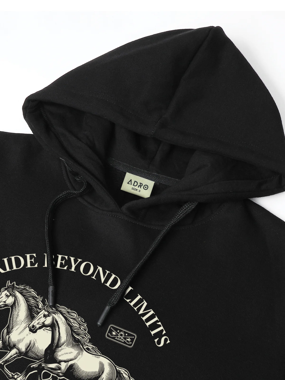 Men Black Printed Hoodie - Image 5