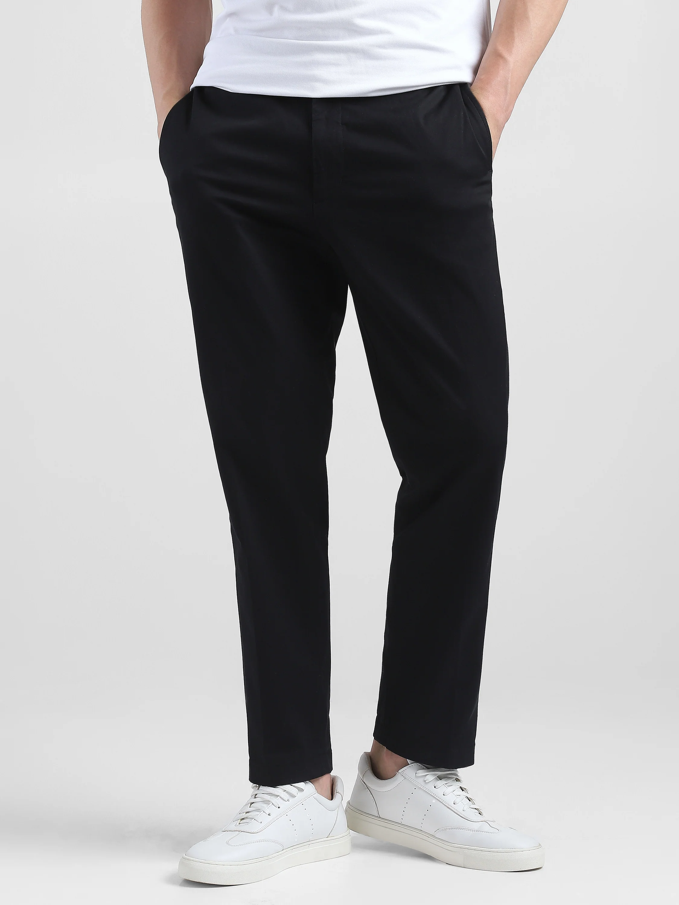 Men Black Semi-Formal Trouser - Image 6