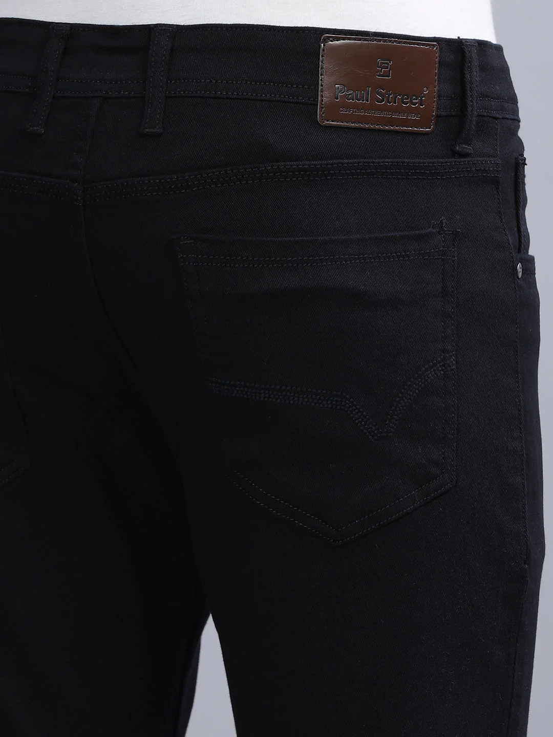 Men Black Slim Fit Jeans - Image 4