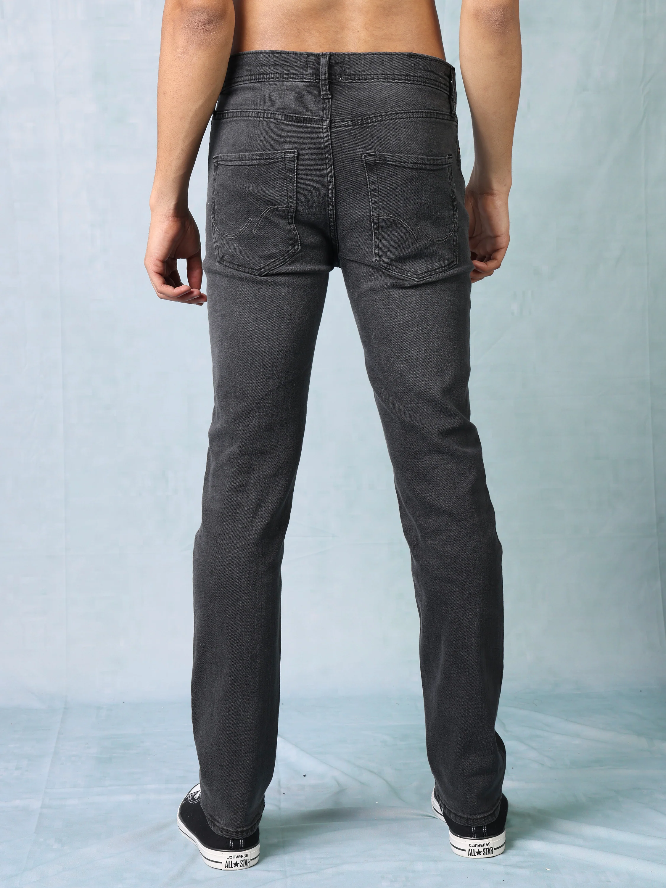 Men Black Slim Fit Jeans - Image 4