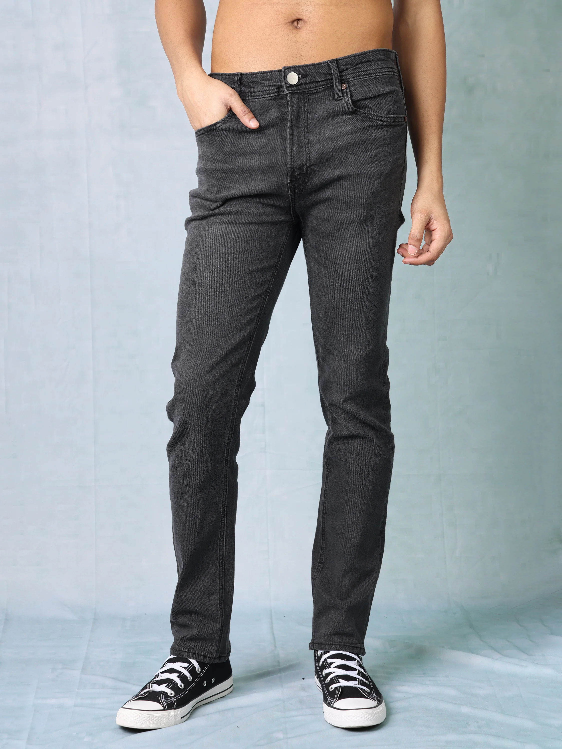 Men Black Slim Fit Jeans - Image 5