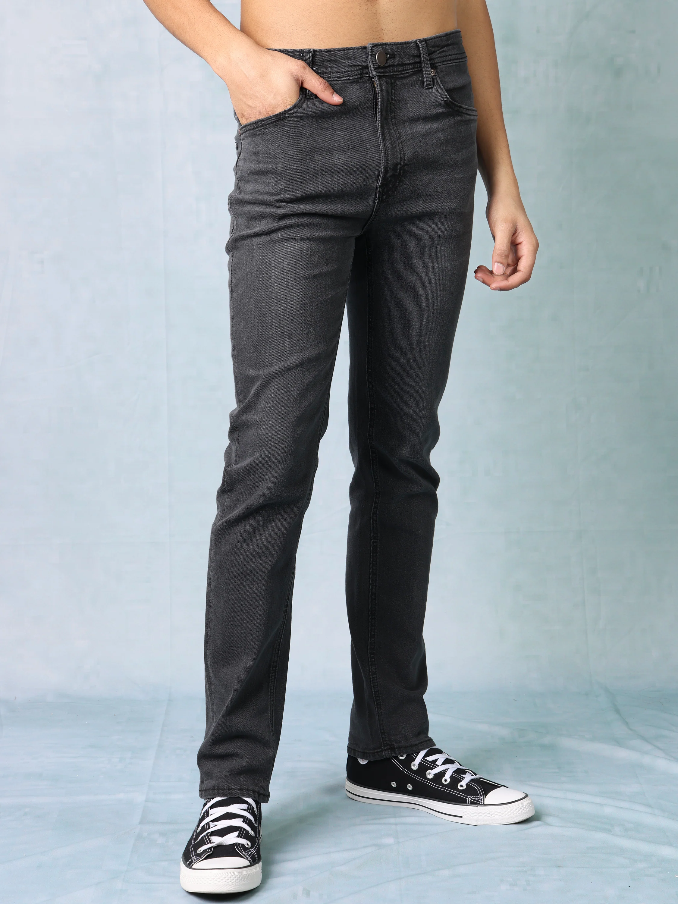 Men Black Slim Fit Jeans - Image 6