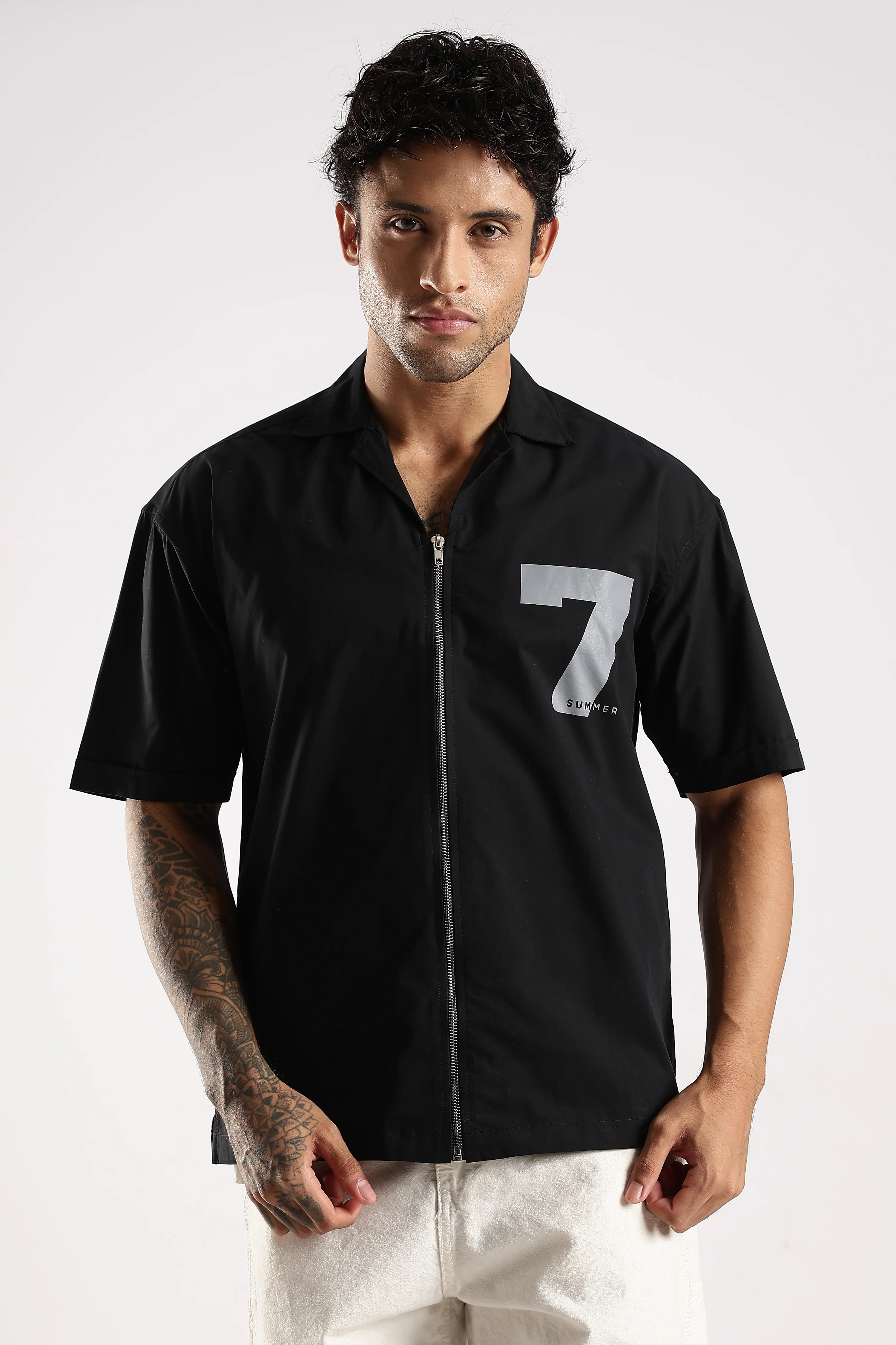 Men Black Slim Fit Shirt