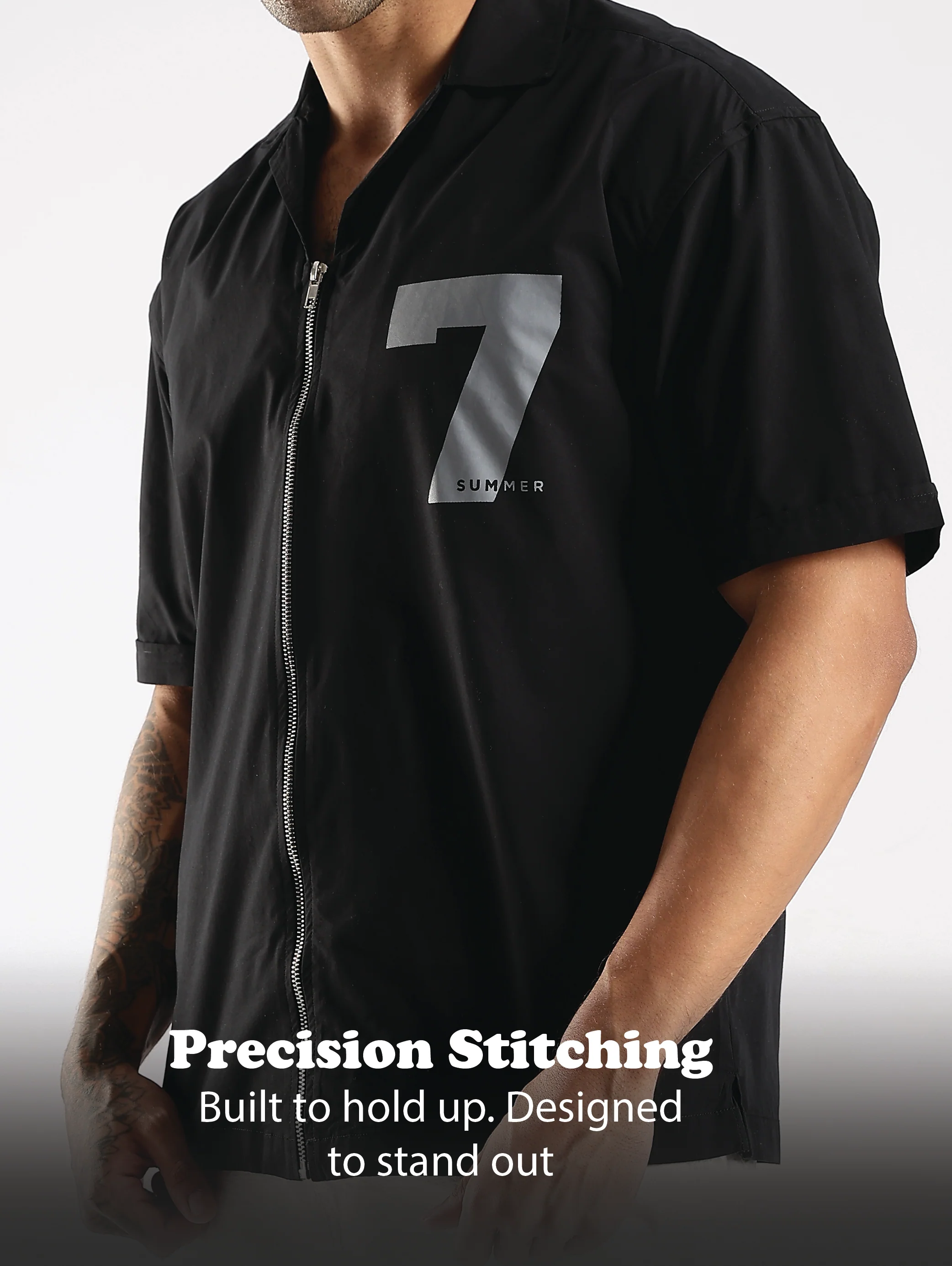 Men Black Slim Fit Shirt - Image 11