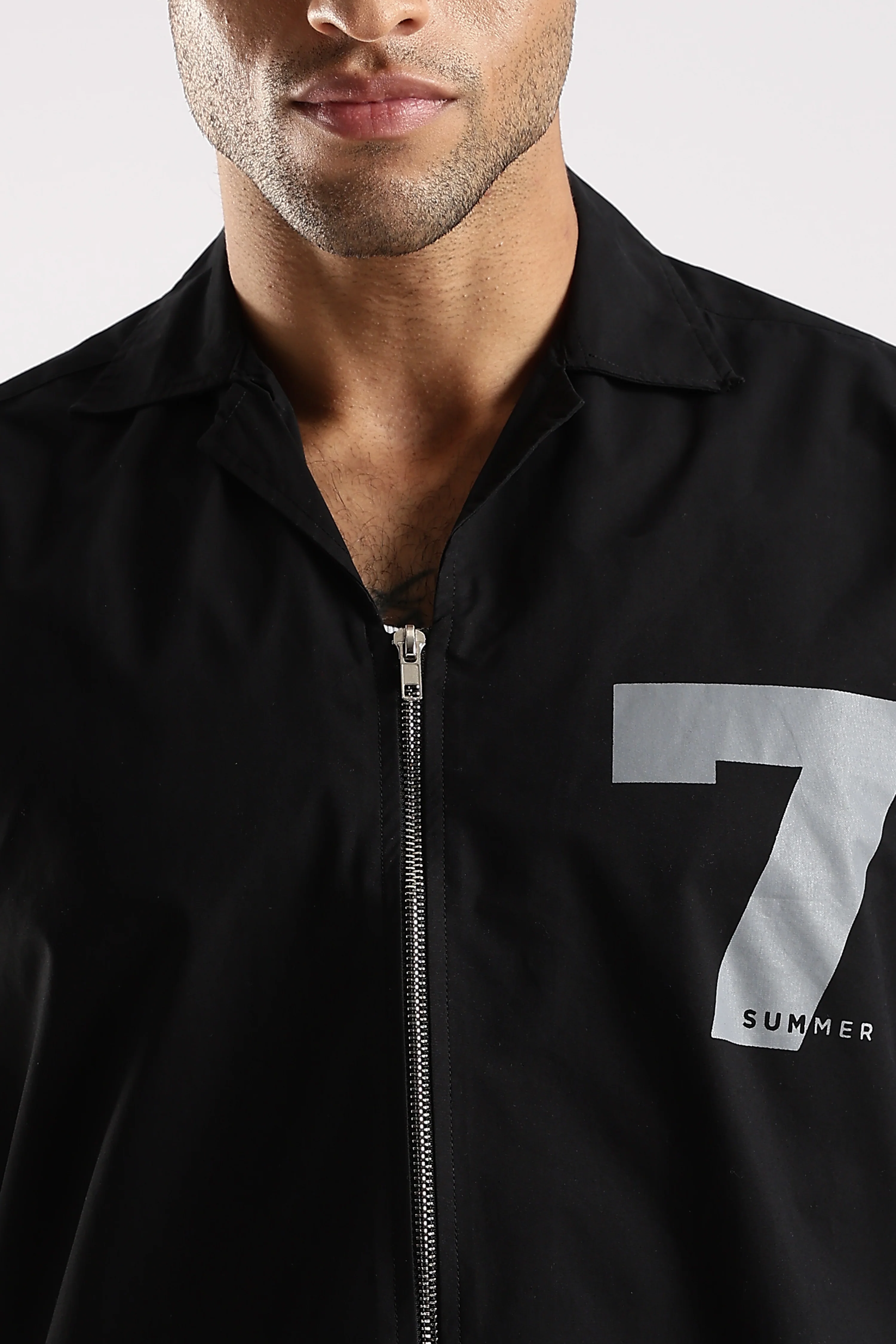 Men Black Slim Fit Shirt - Image 5