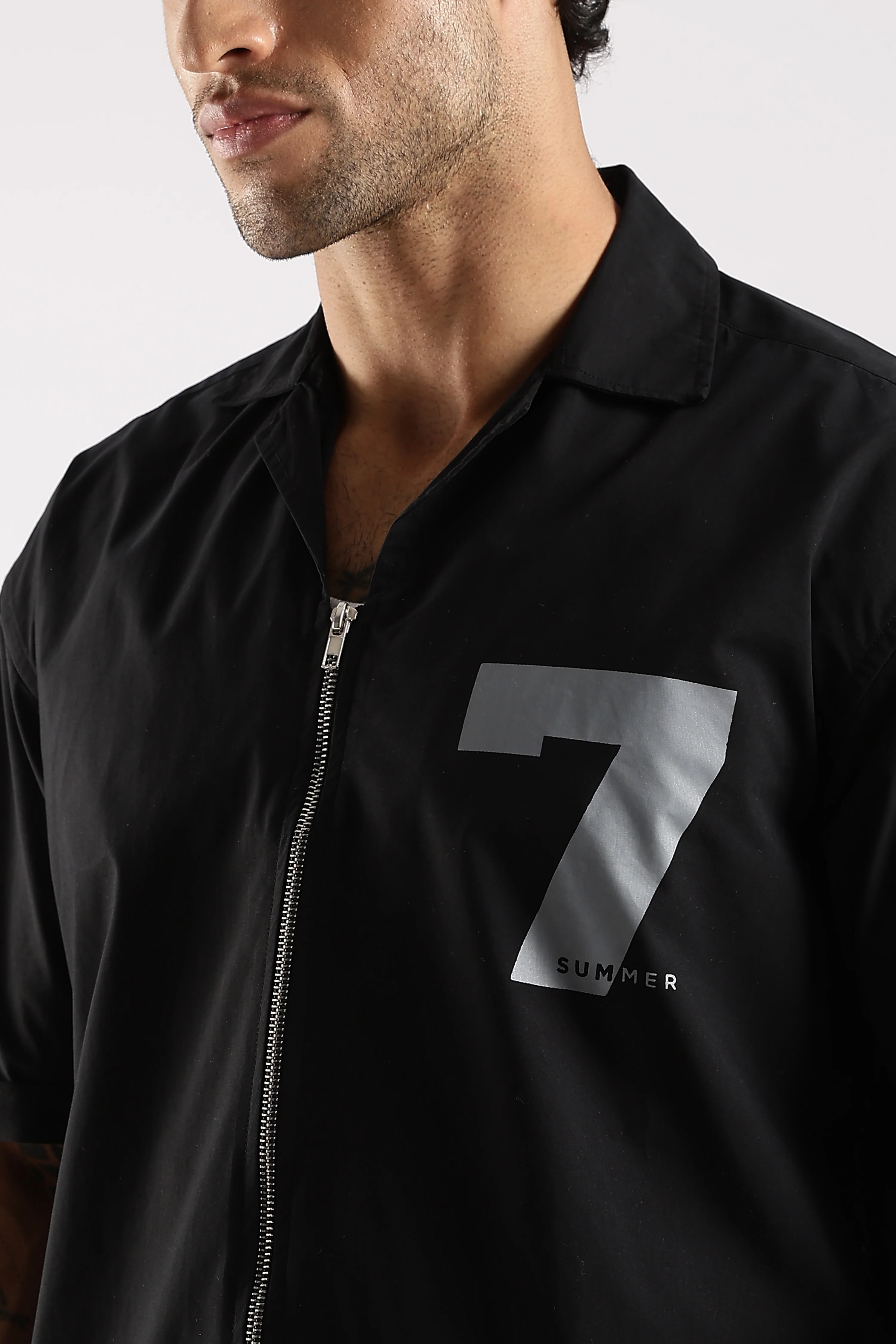 Men Black Slim Fit Shirt - Image 6