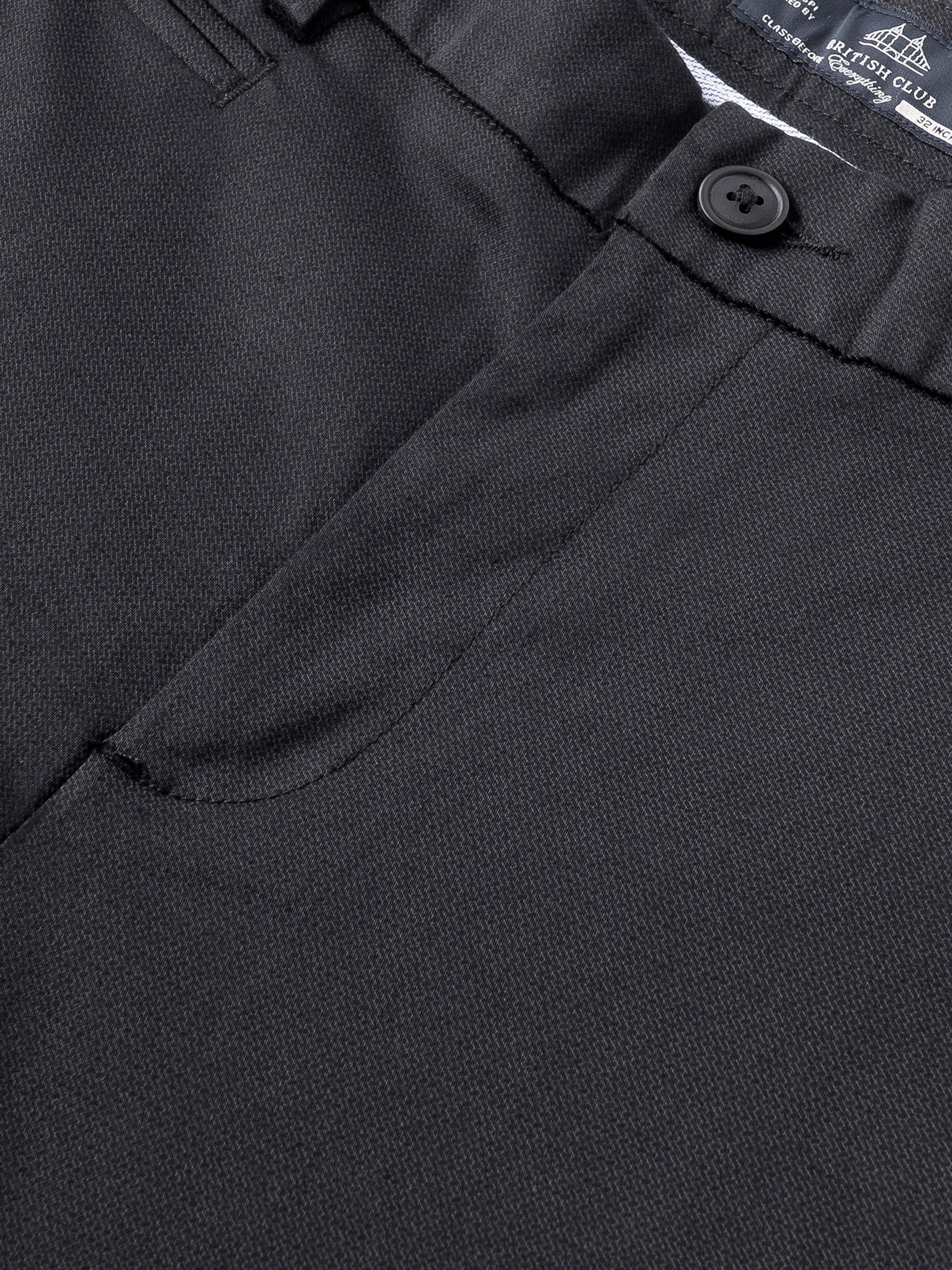 Men Black Smart Slim Fit Chinos - Image 8
