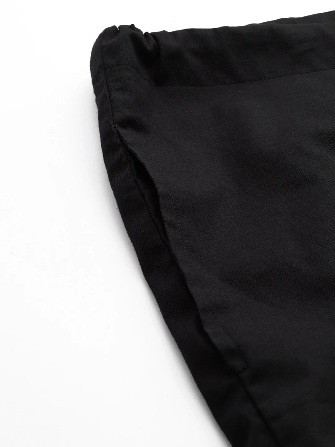 Men Black Solid Pyjamas - Image 6