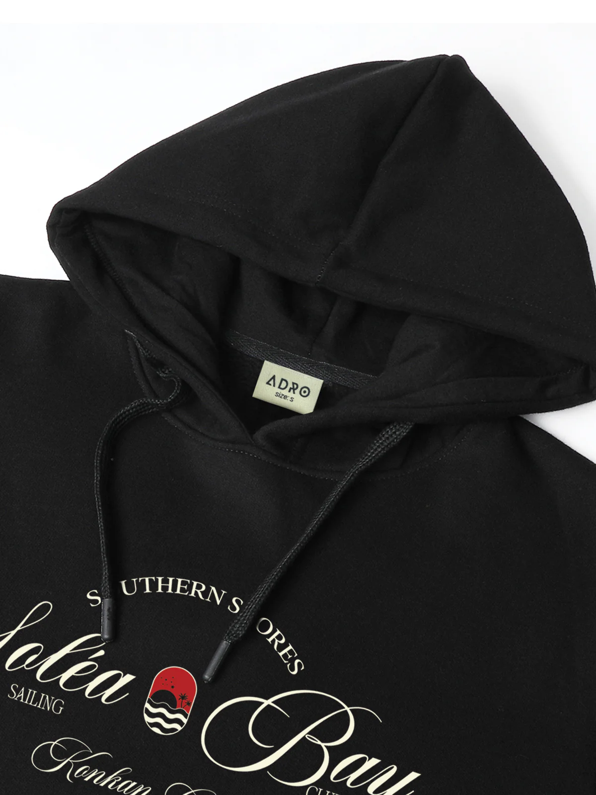Men Black Printed Hoodie - Image 6