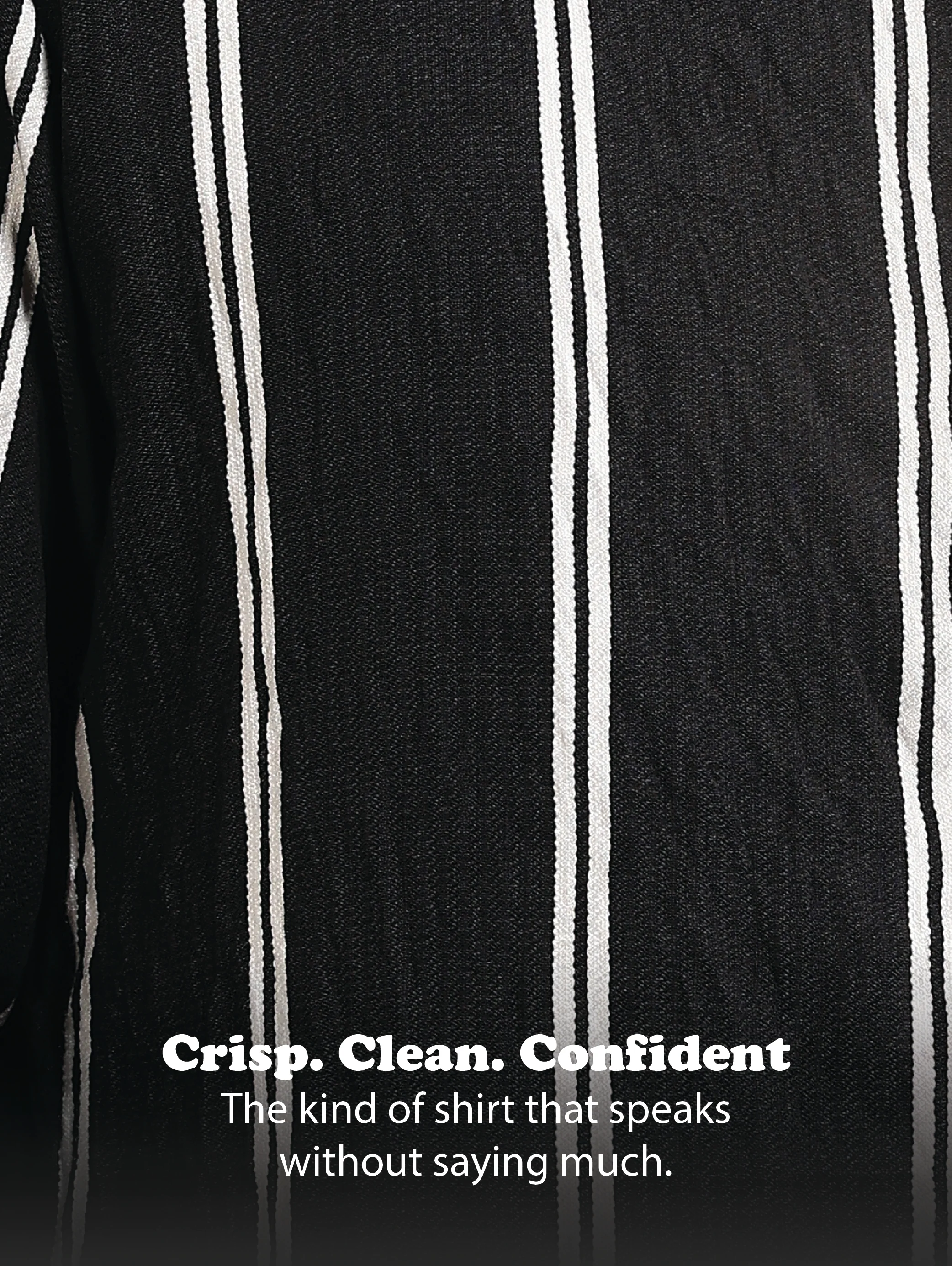 Men Black Striped Shirt - Image 13