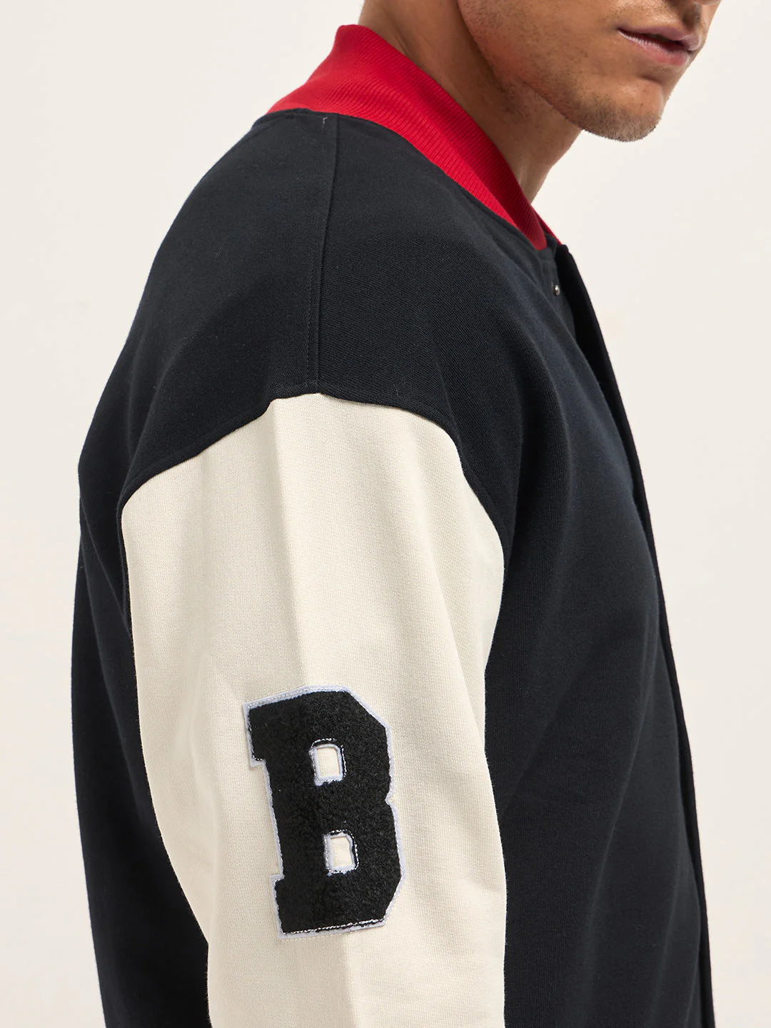 Men Multicolor Varsity Jacket - Image 6