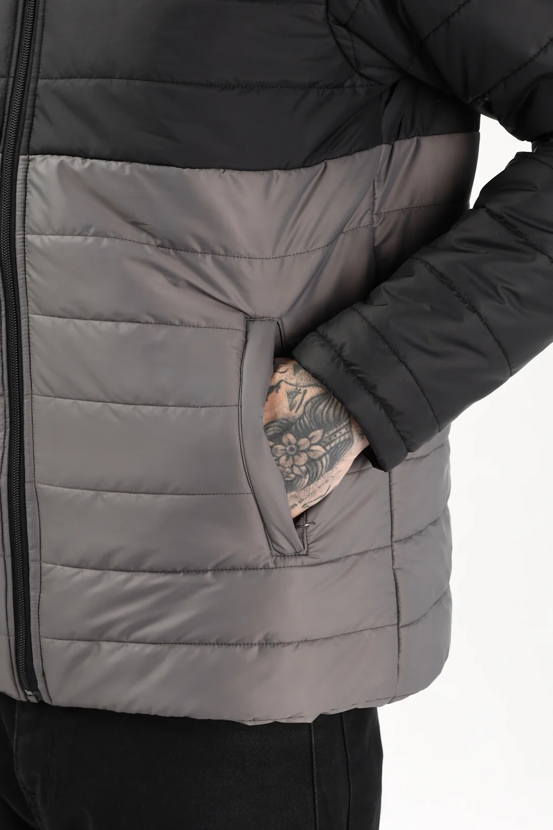 Men Black Winter Ready Bomber Jacket - Image 5