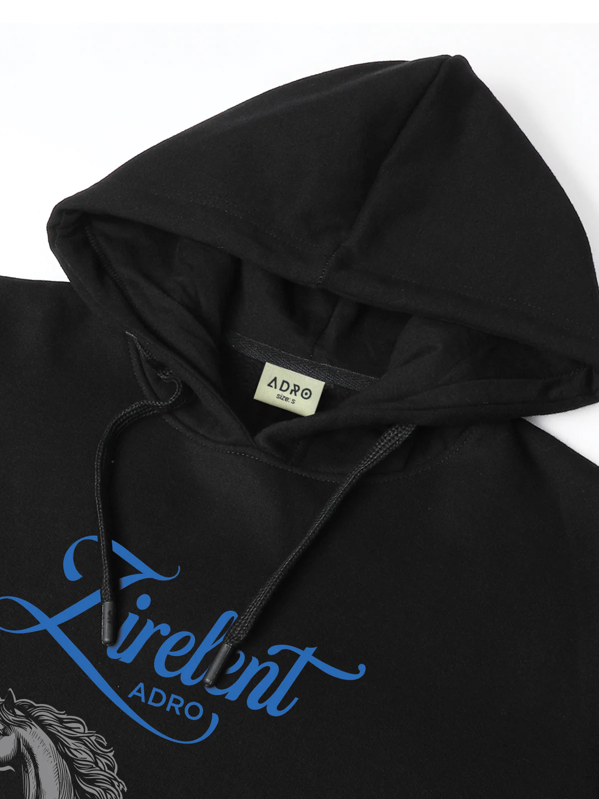 Men Black Printed Hoodie - Image 5