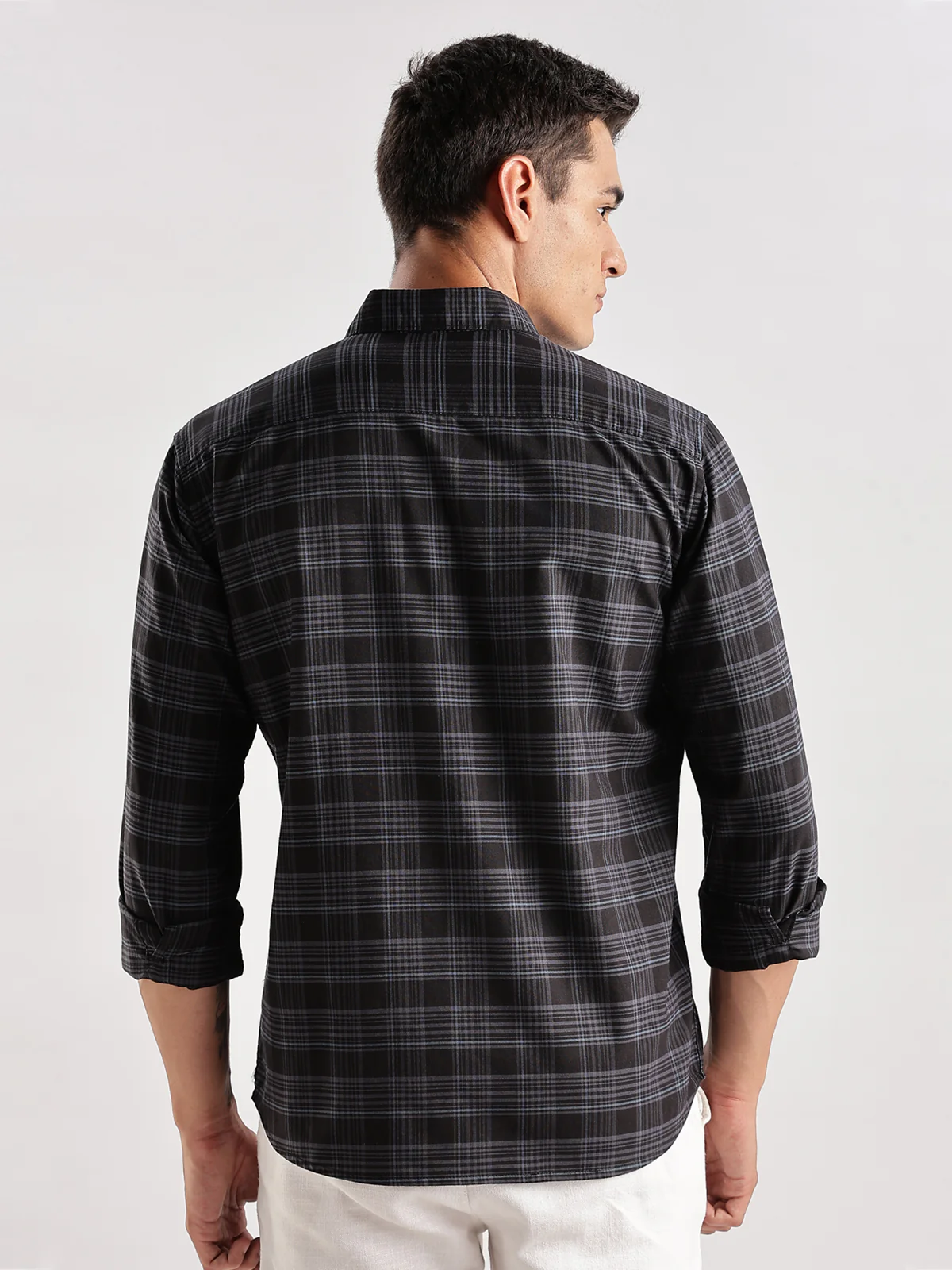 Men Black Casual Shirt - Image 3
