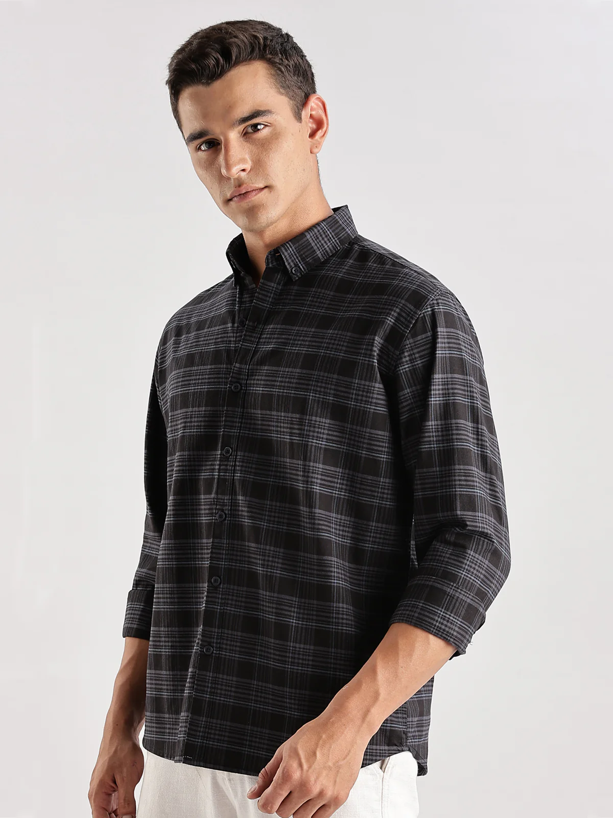 Men Black Casual Shirt - Image 4