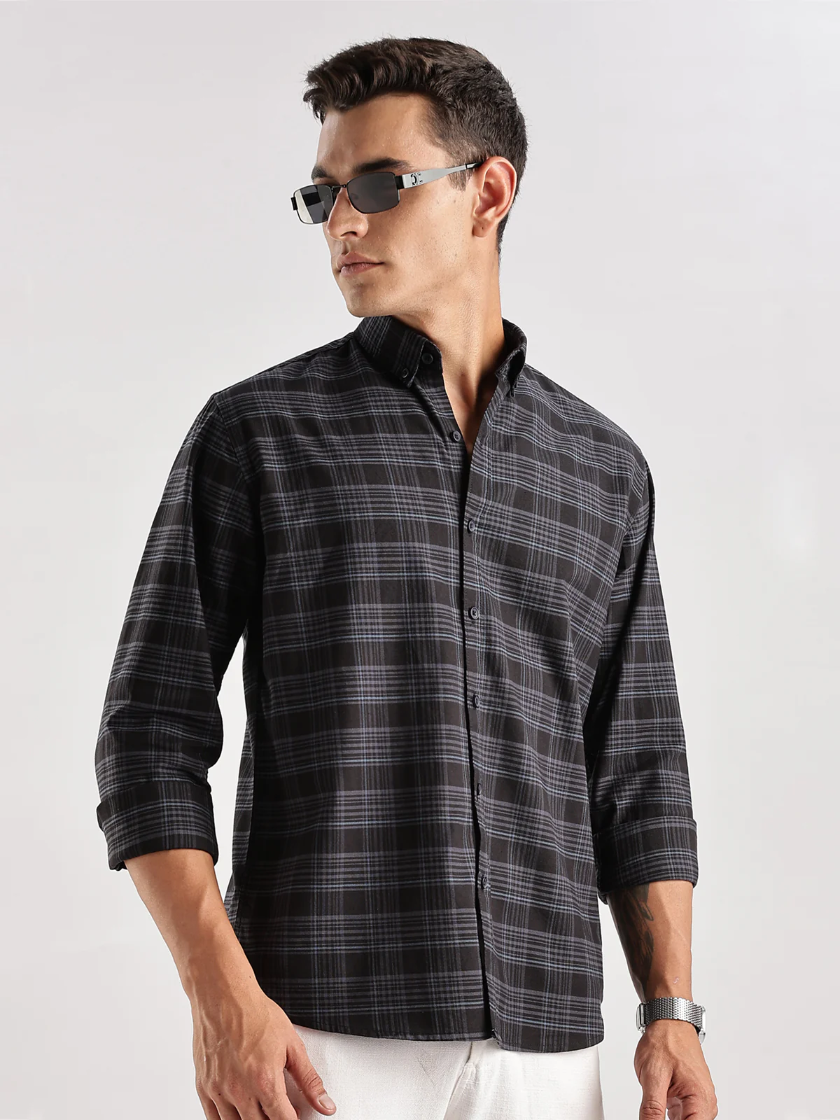 Men Black Casual Shirt - Image 6
