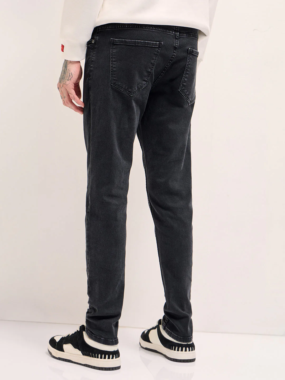 Men BlackLight Fade Mid-Rise Slim Fit Jeans - Image 2