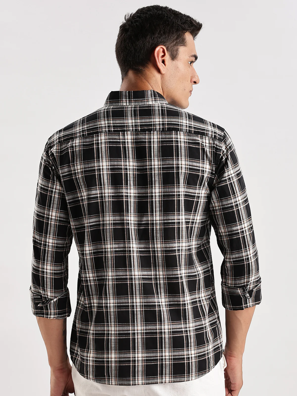 Men Black Casual Shirt - Image 3