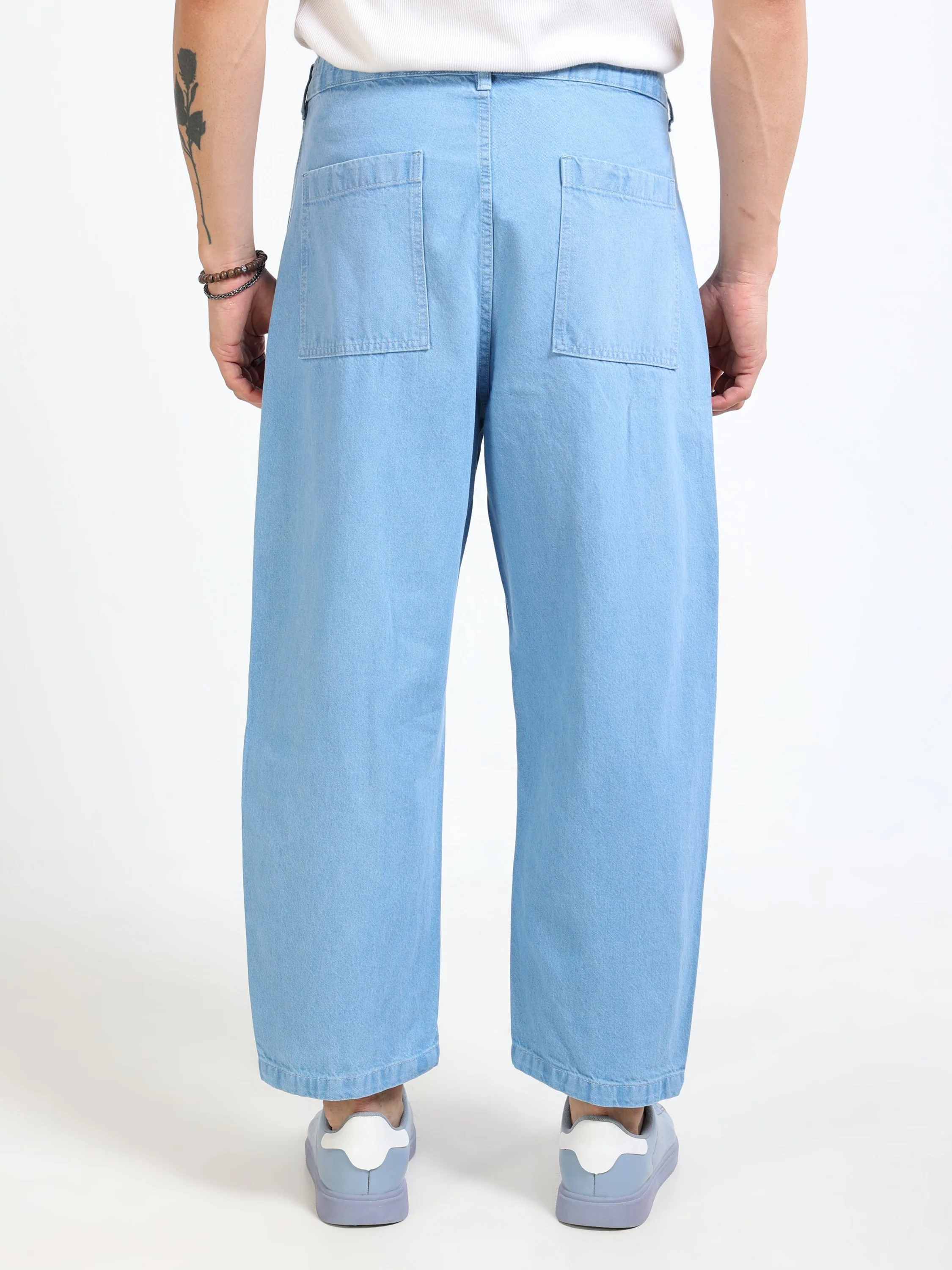 Men Blue Baagy Fit Denim - Image 2