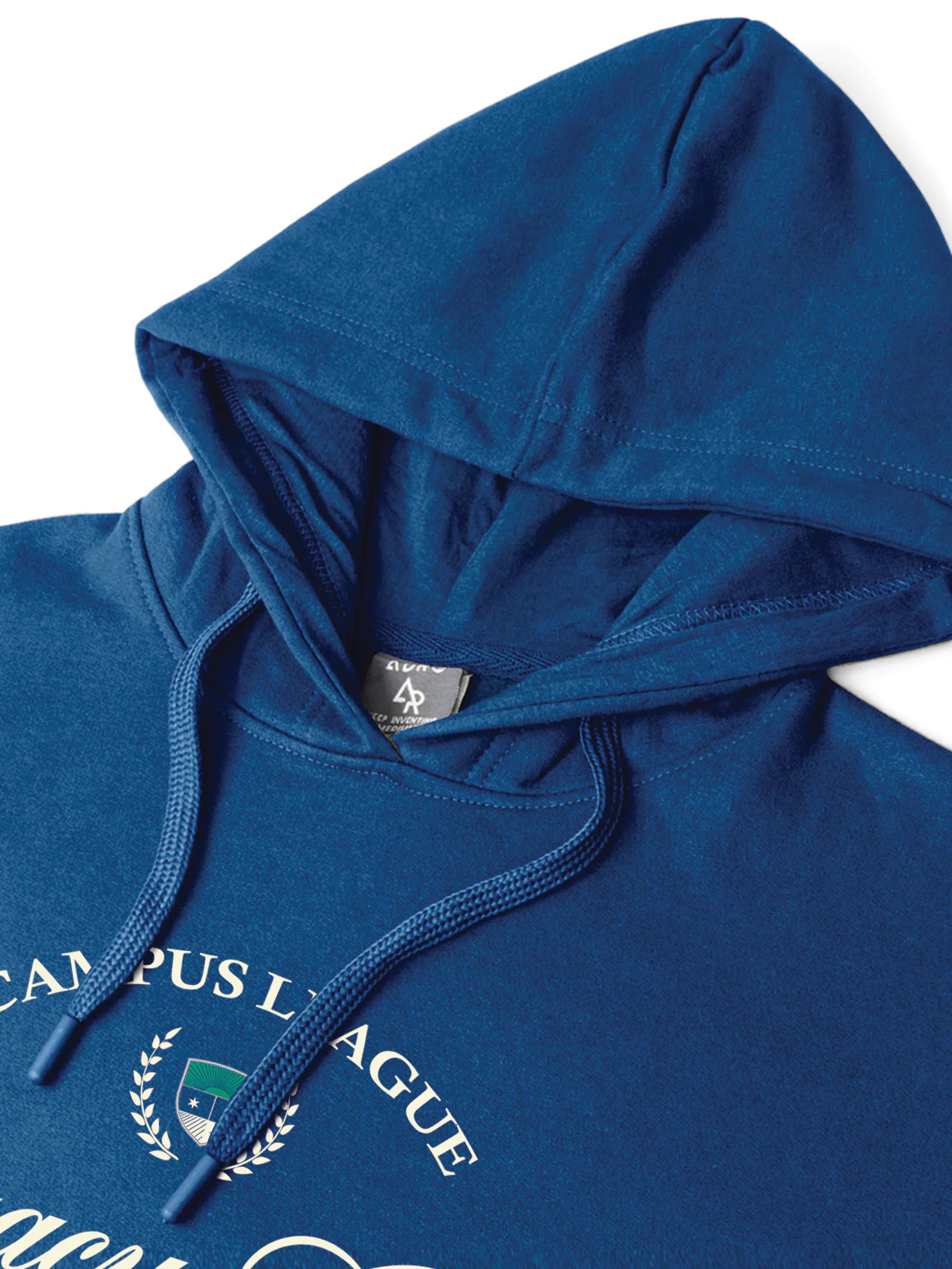 Men Blue Campus League Legacy Crew Hoodie - Image 4