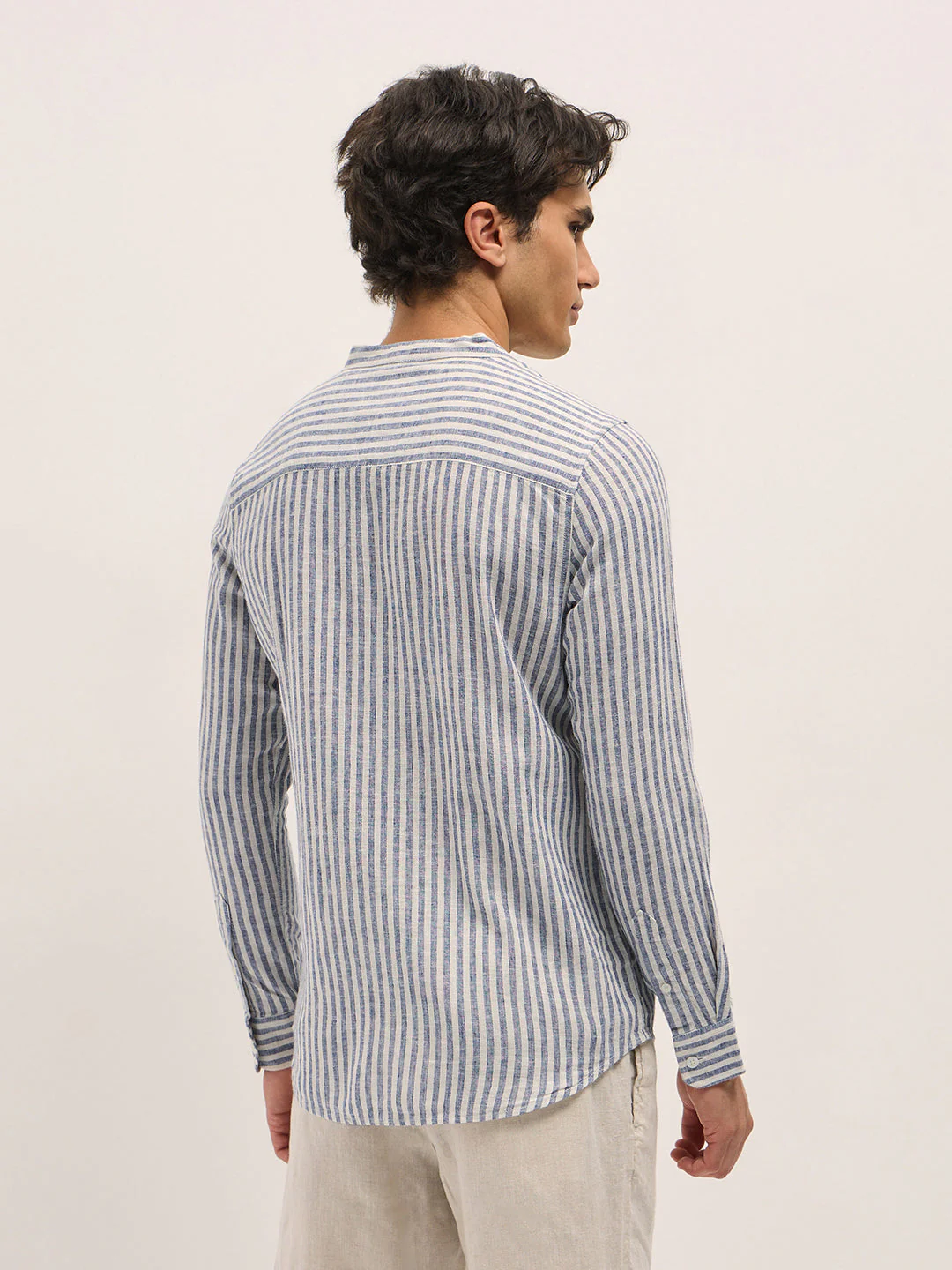 Men Blue Casual Shirt - Image 2