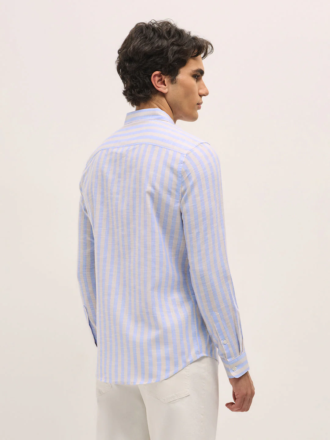 Men Blue Casual Shirt - Image 2
