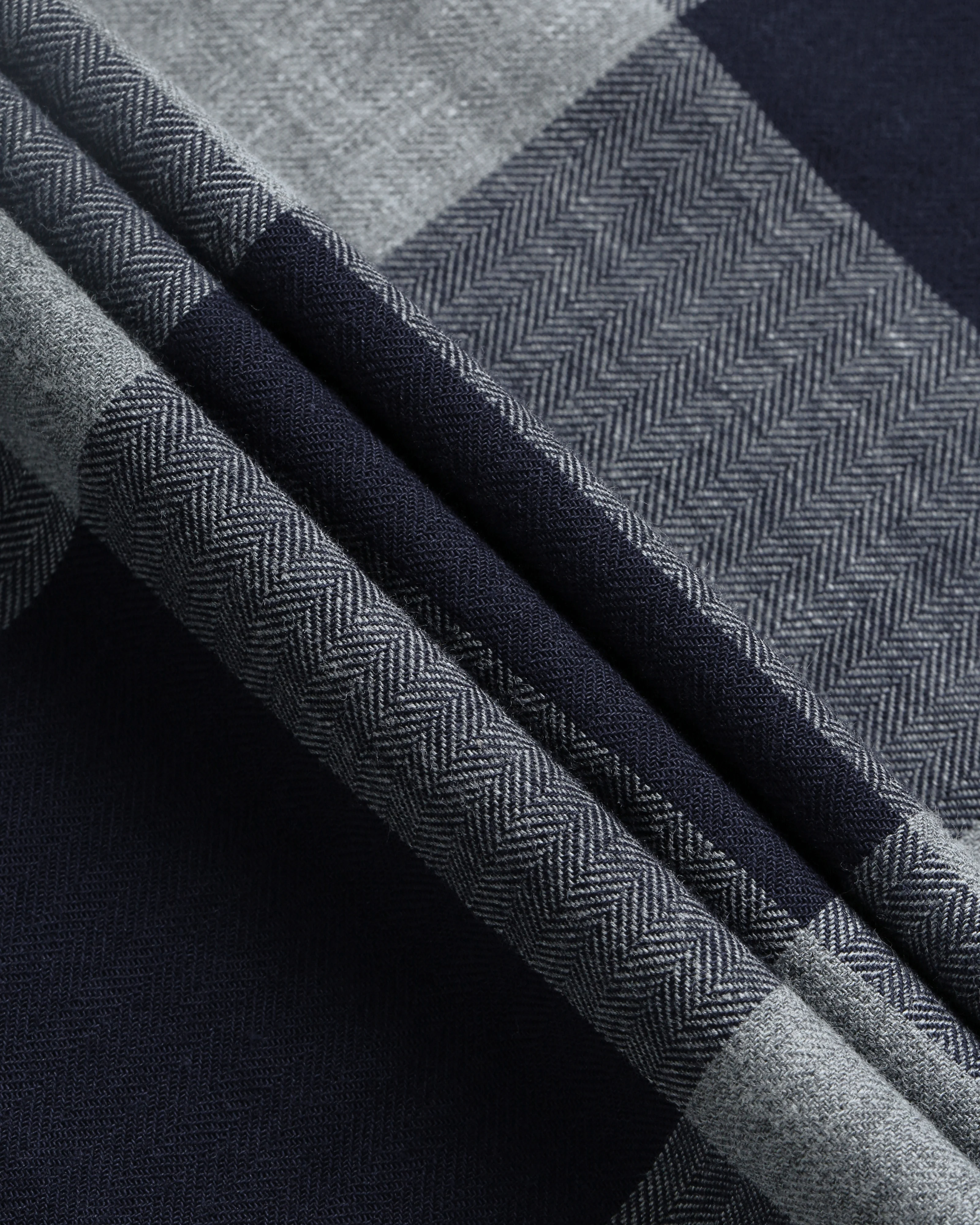 Men Blue Checked Shirt - Image 8