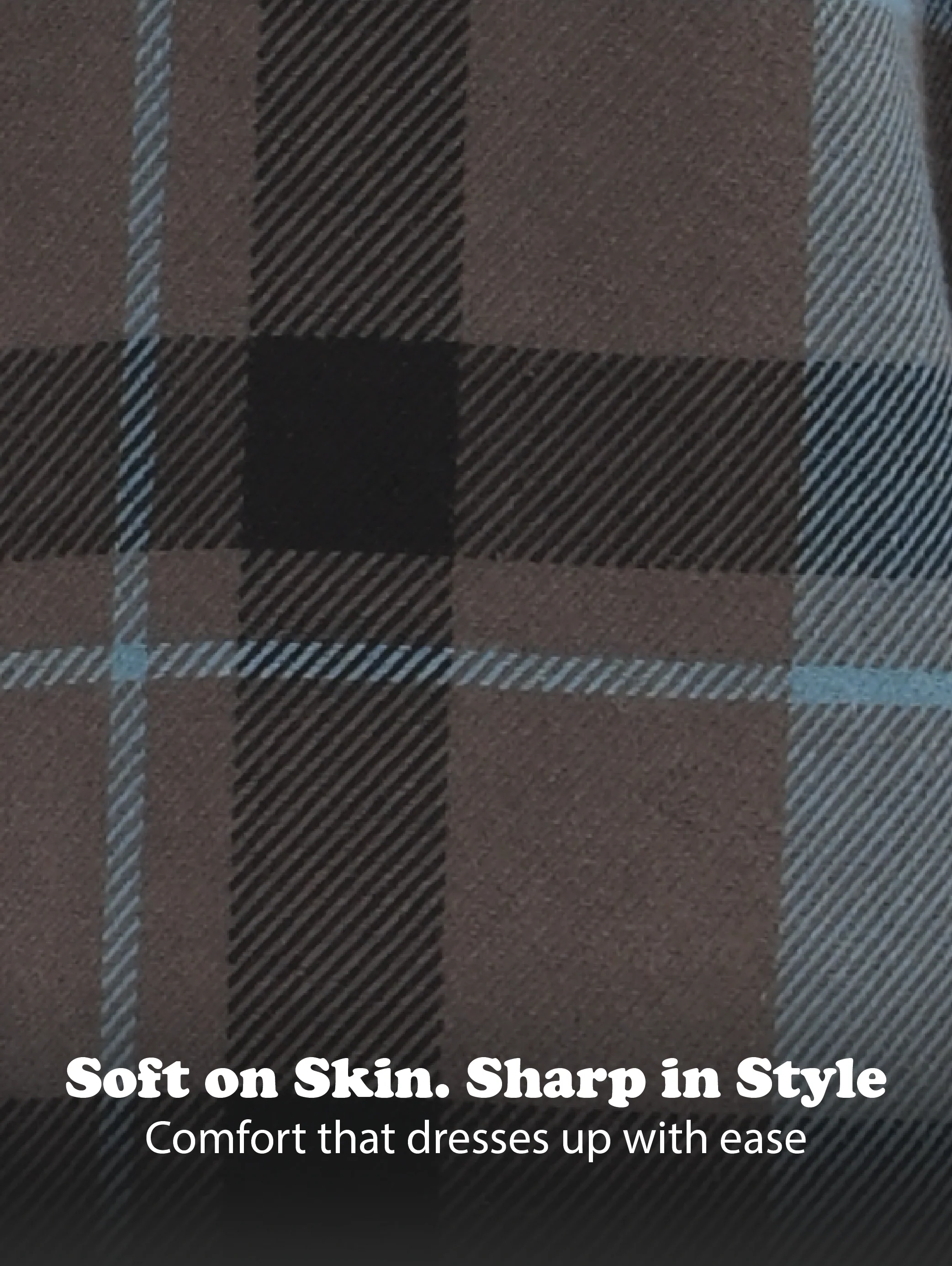 Men Blue Classic Checked Shirt - Image 12