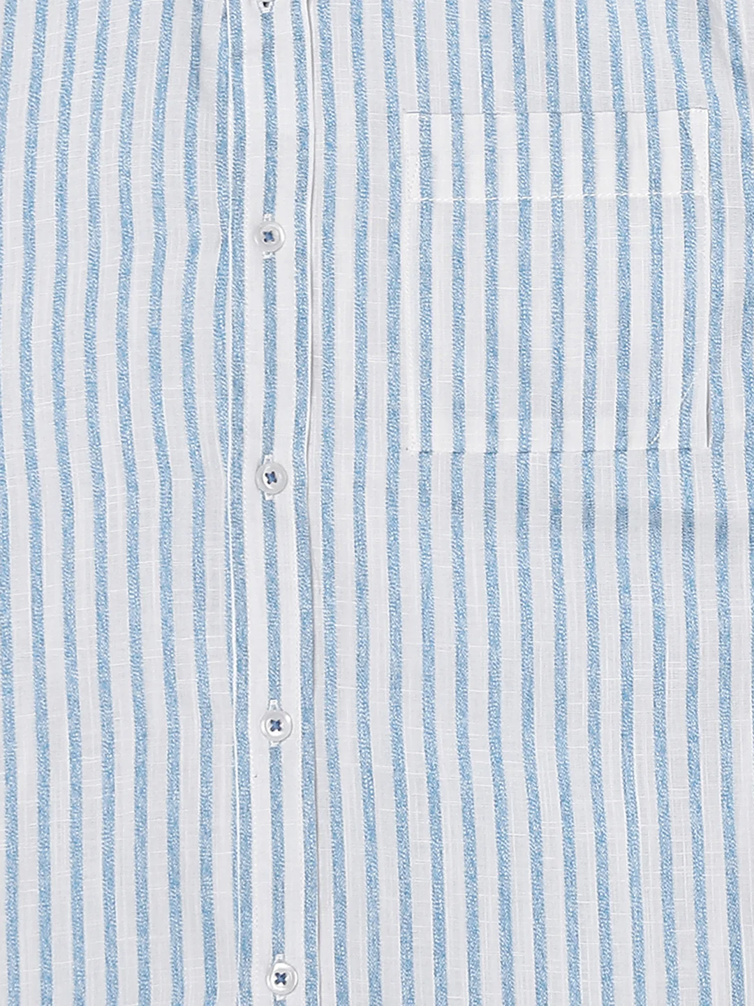 Men Blue Comfort Fit Shirt - Image 8