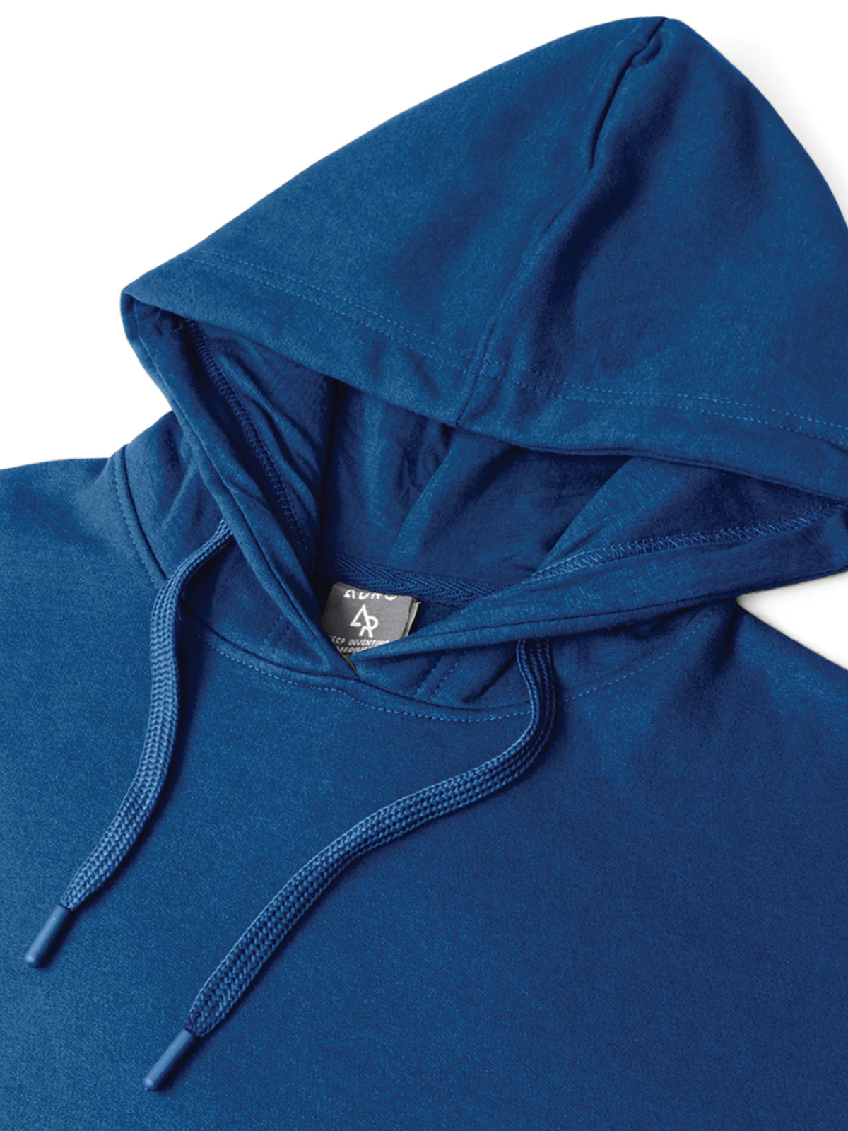 Men Blue Cotton Fleece Printed Hoodie - Image 5
