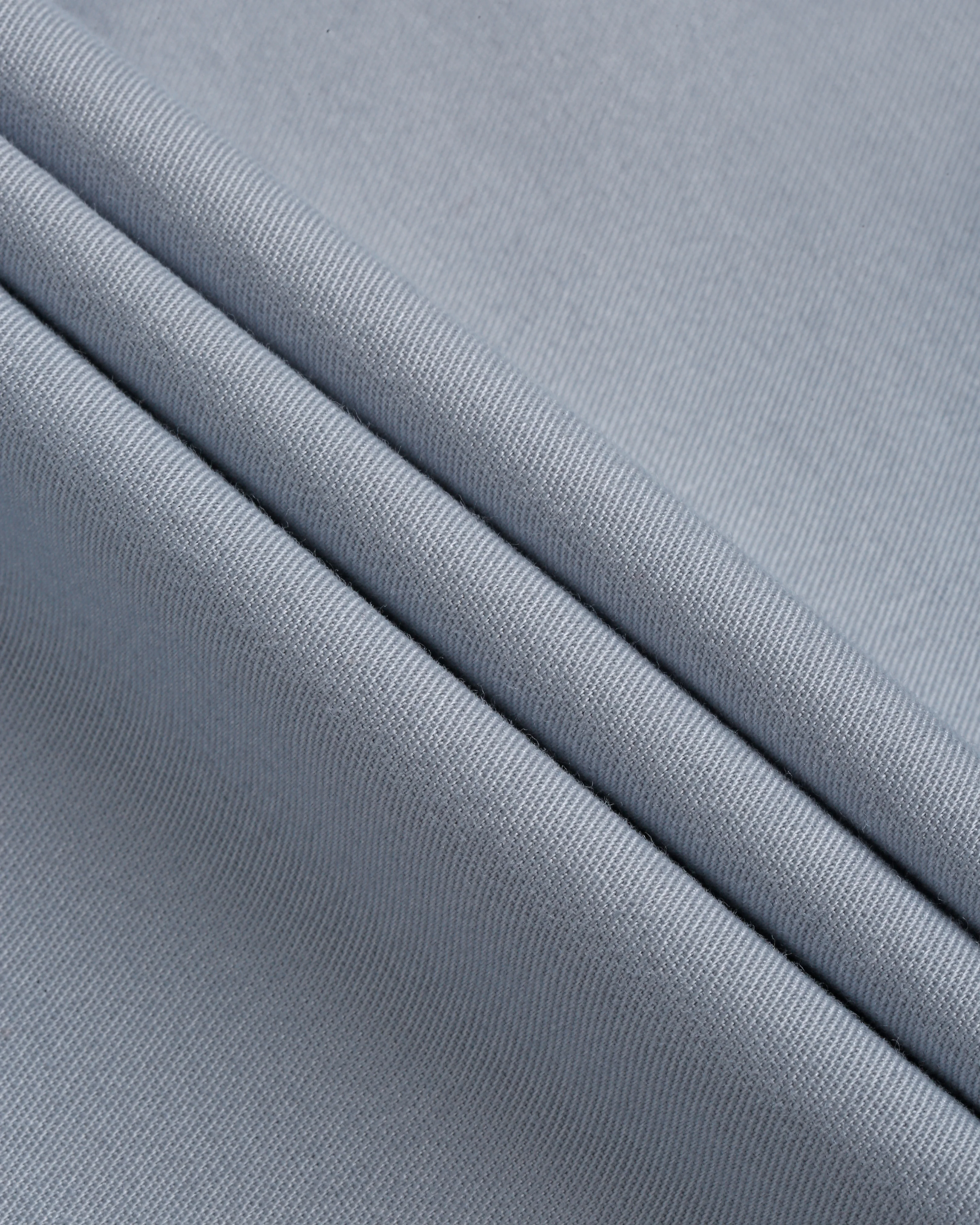 Men Blue Cotton Twill Shirt - Image 7