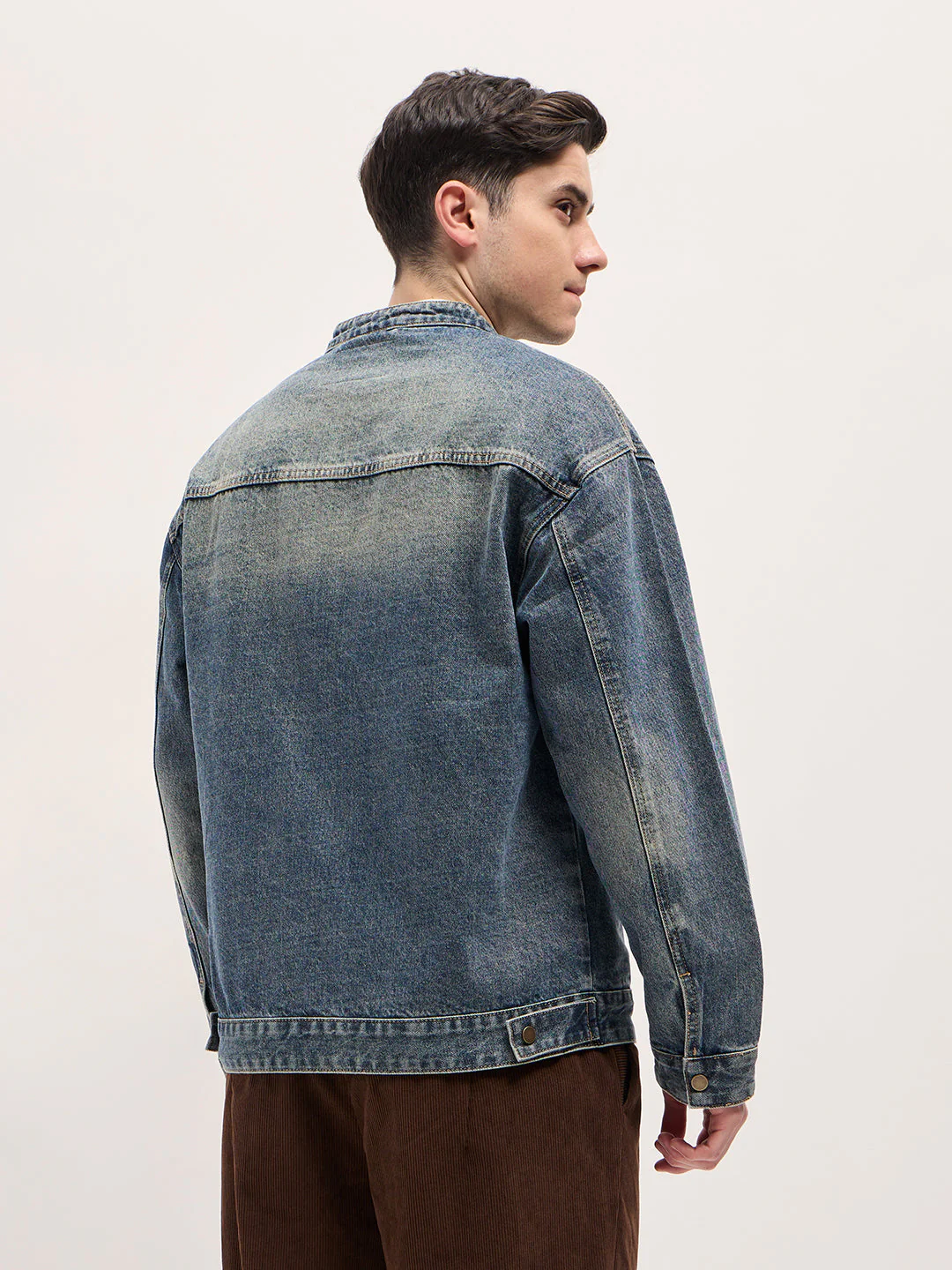 Men Blue Denim Jacket - Image 2