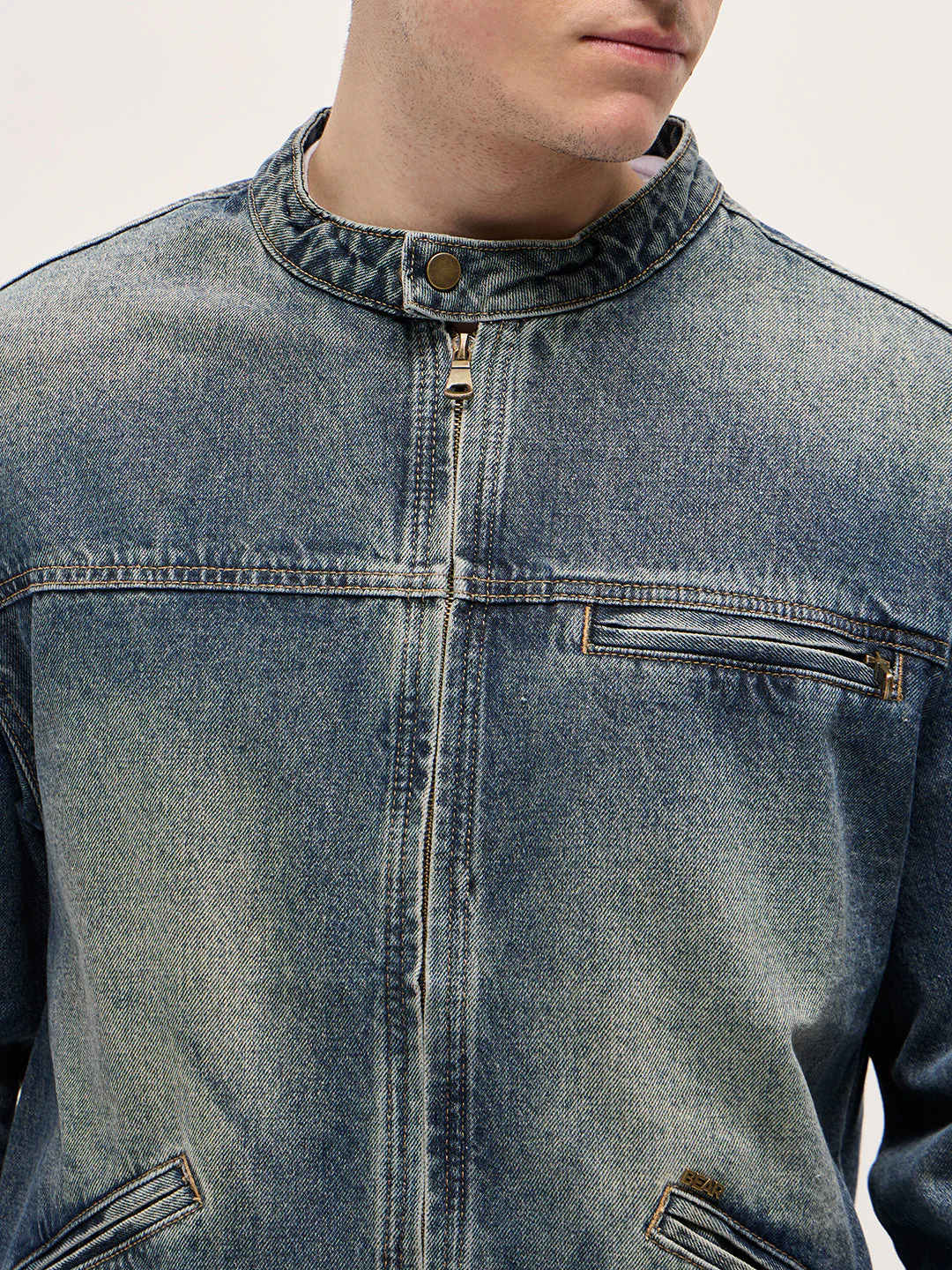 Men Blue Denim Jacket - Image 5