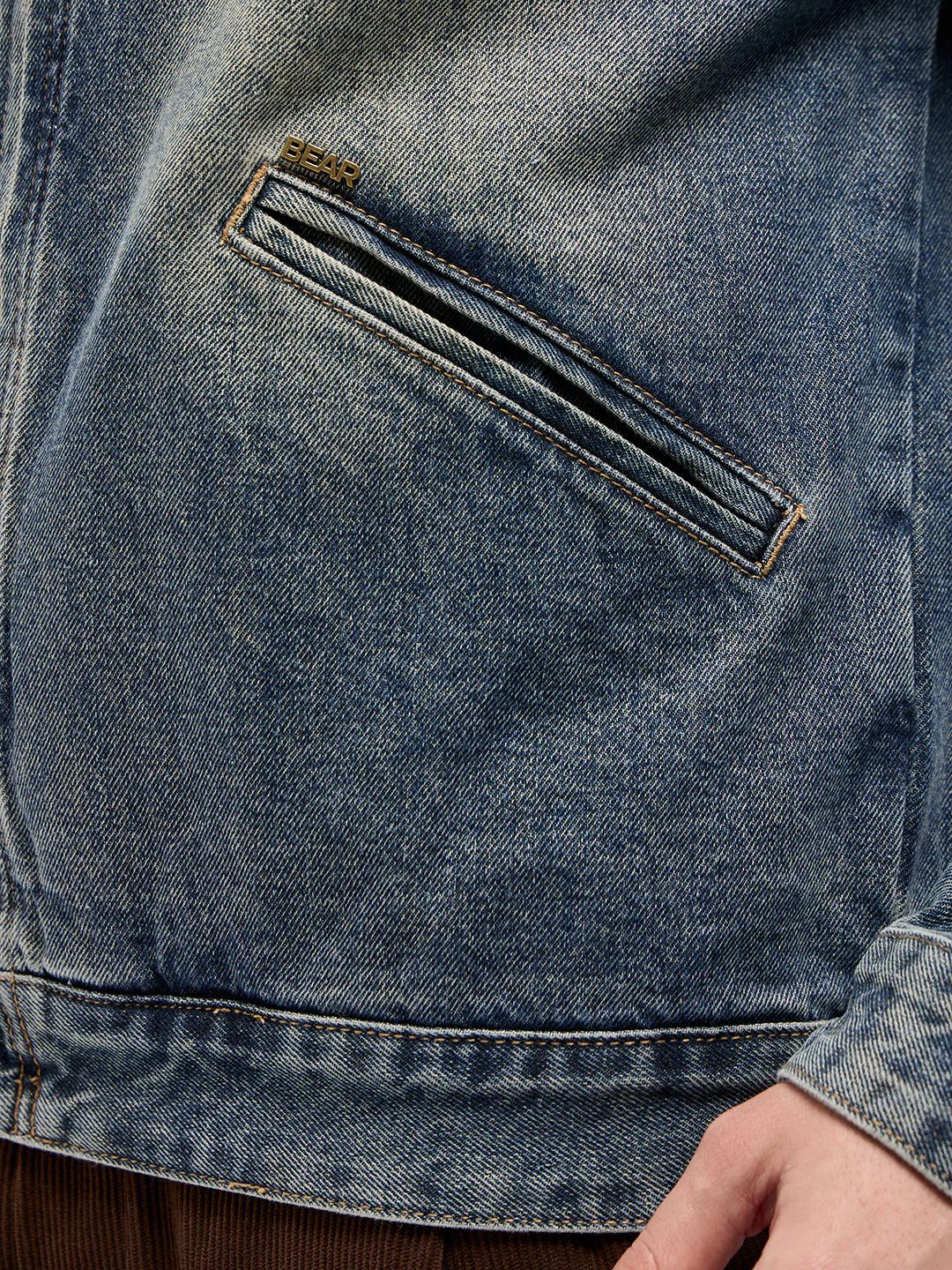 Men Blue Denim Jacket - Image 6