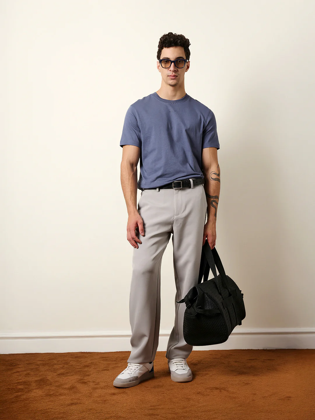 Men Blue Half Sleeve Regular T-Shirt - Image 8