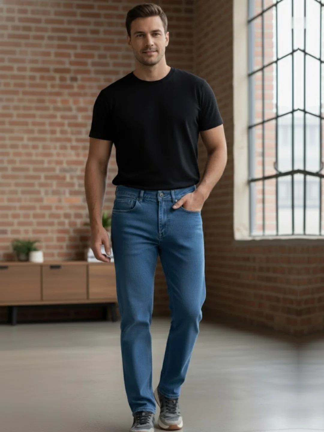 Men Blue Mid-Rise Jeans - Image 2