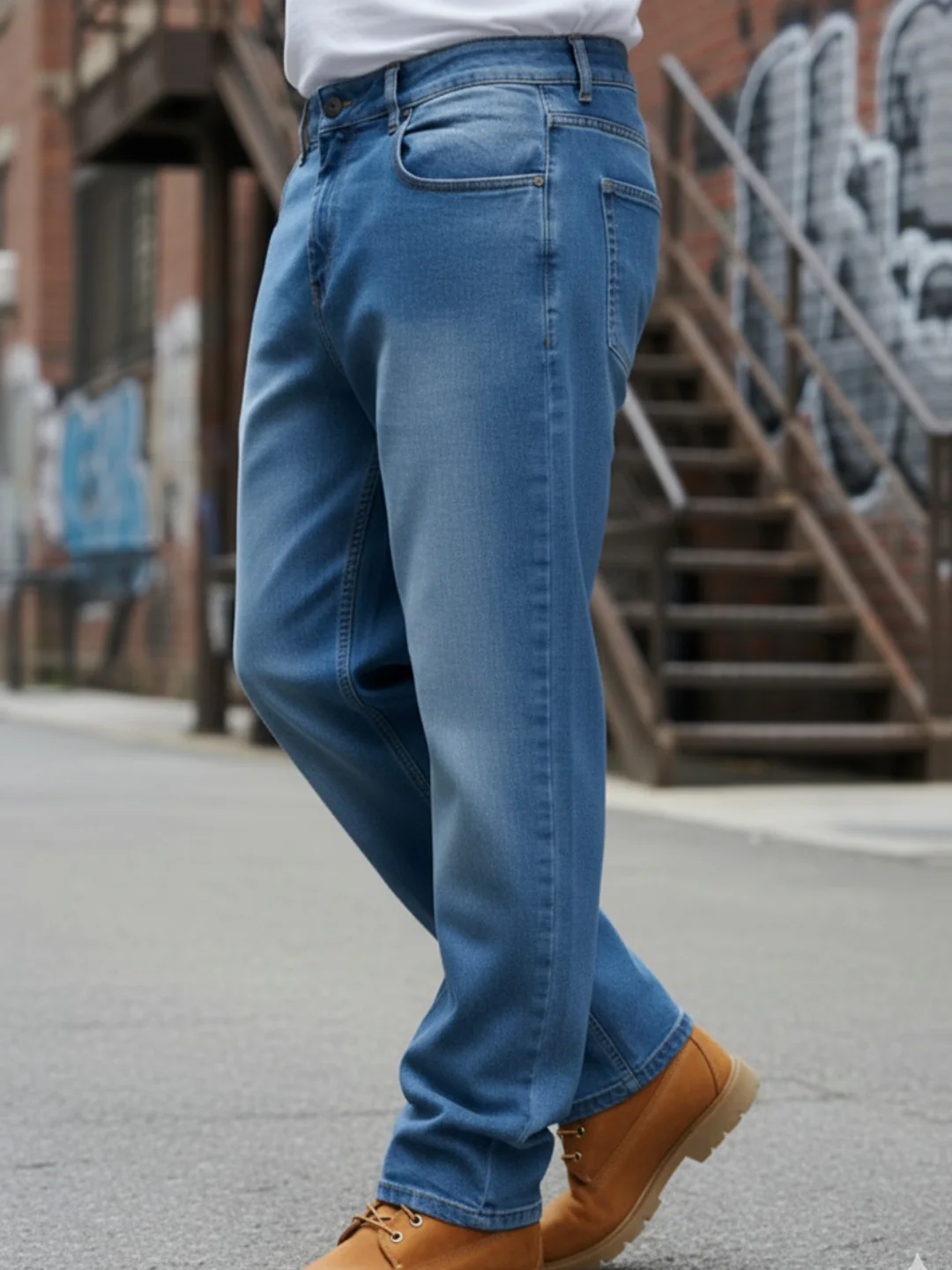 Men Blue Mid-Rise Jeans - Image 4