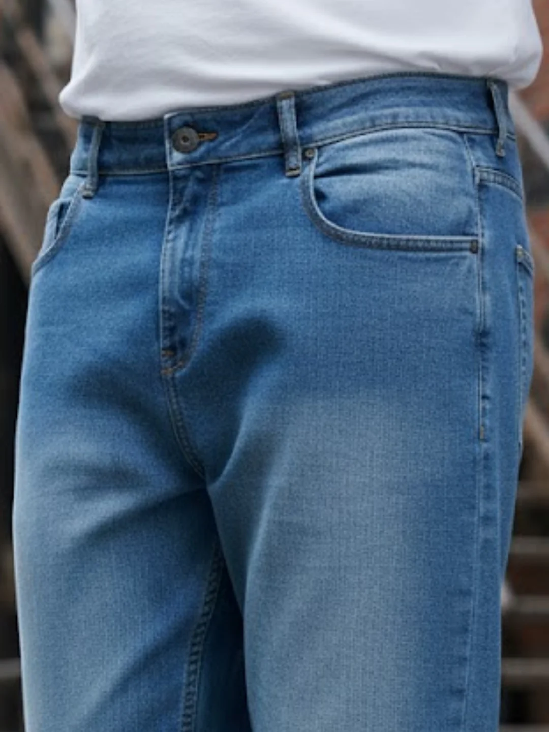 Men Blue Mid-Rise Jeans - Image 5