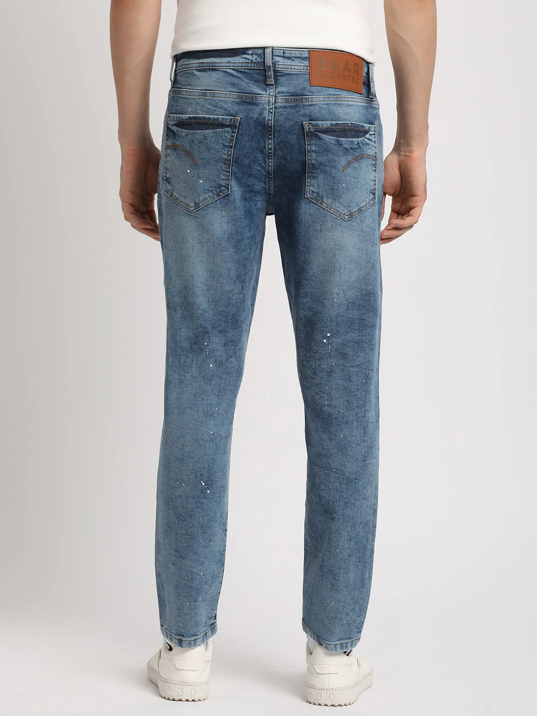 Men Blue Mid Rise Slim Fit Jean - Image 4